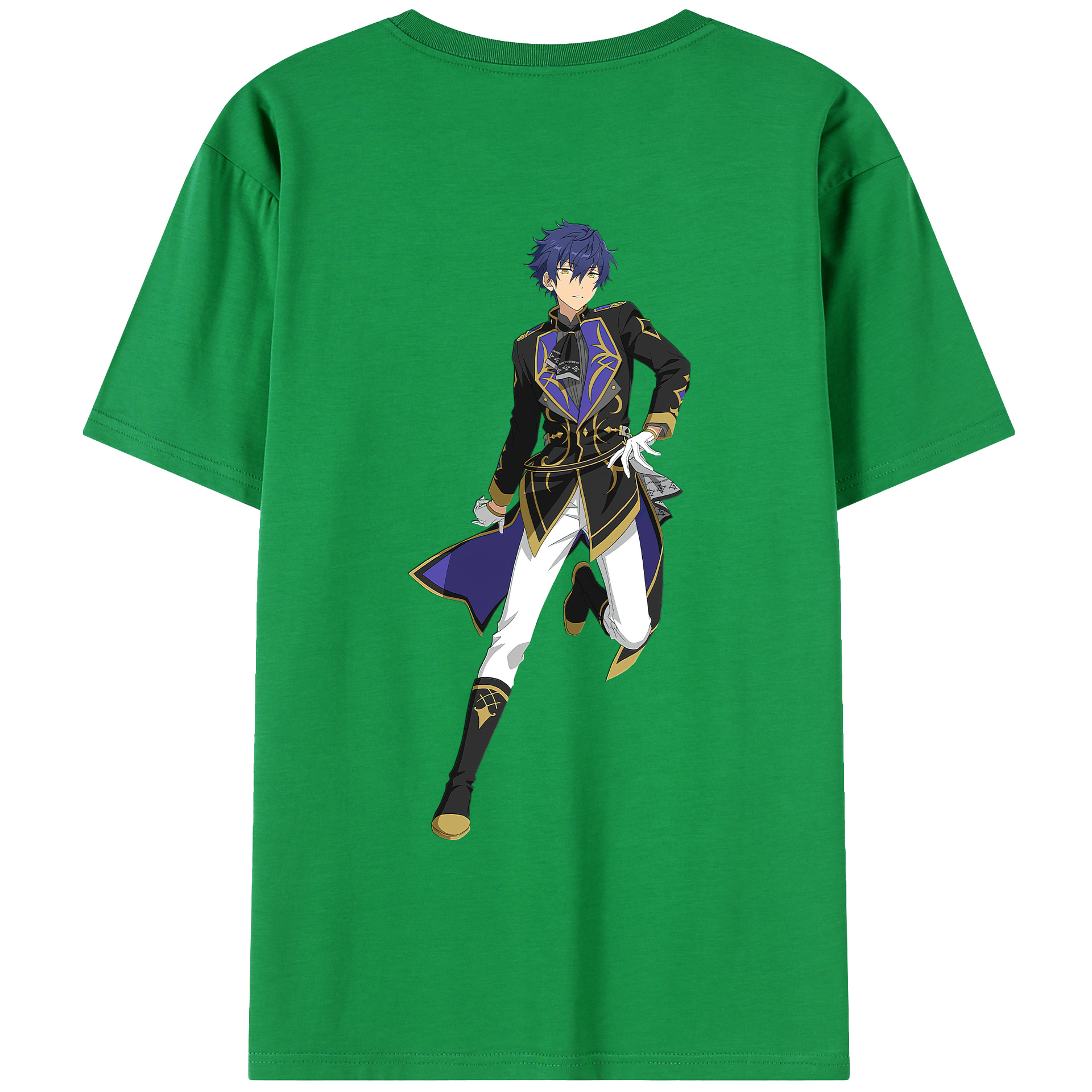 （画像用） あんさんぶるスターズ! Ensemble Stars 綿100％ メンズ半袖Tシャツ（バックプリント） 通気性