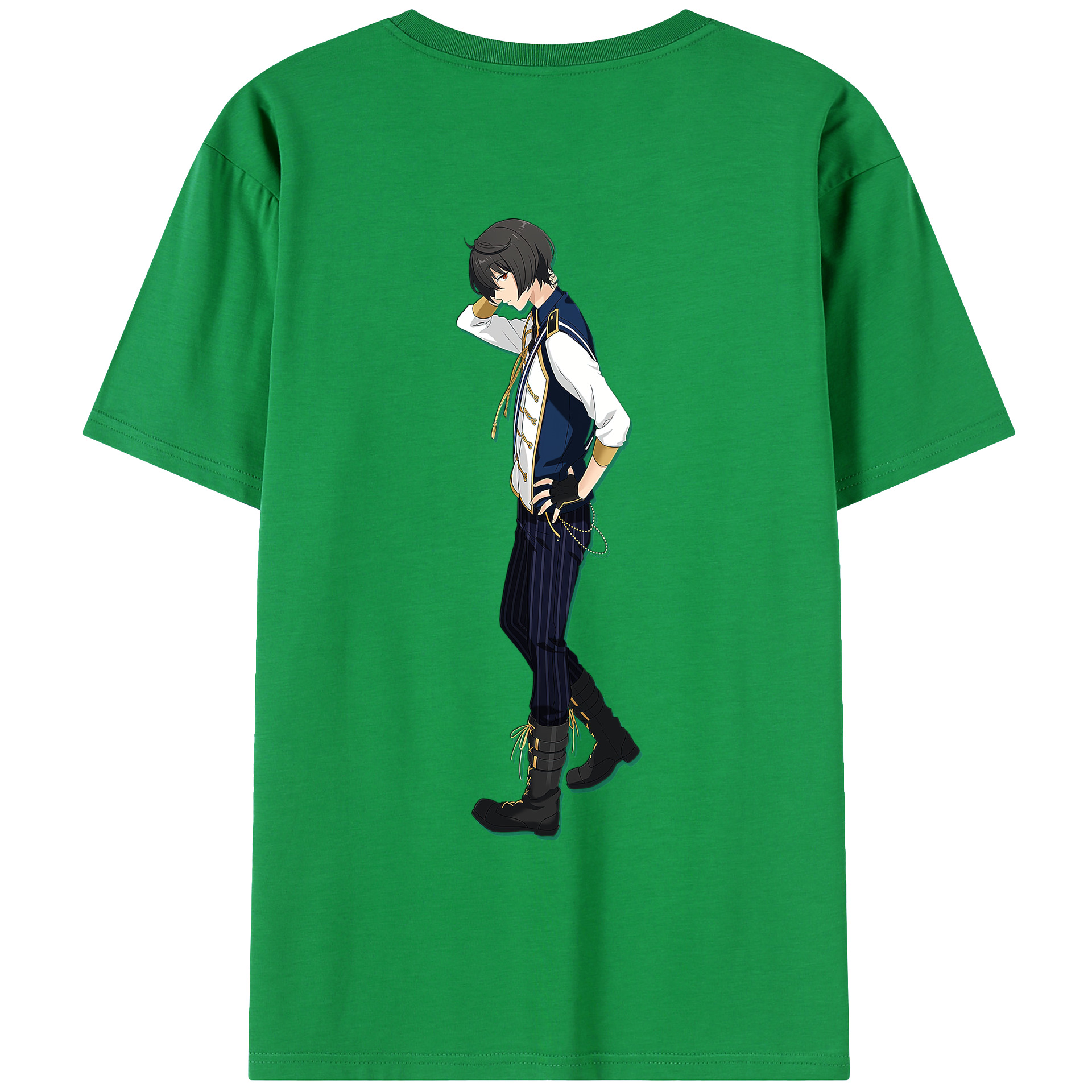 あんさんぶるスターズ! Ensemble Stars 綿100％ メンズ半袖Tシャツ（バックプリント） 通気性