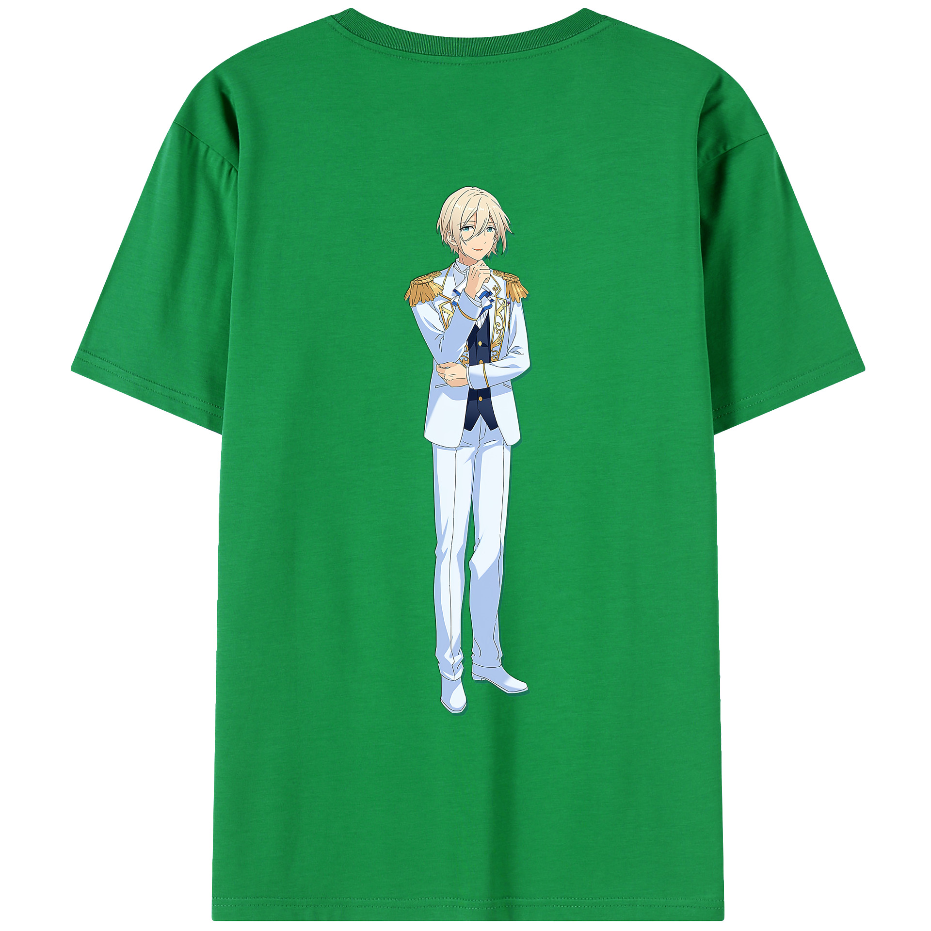 （画像用） あんさんぶるスターズ! Ensemble Stars 綿100％ メンズ半袖Tシャツ（バックプリント） 通気性