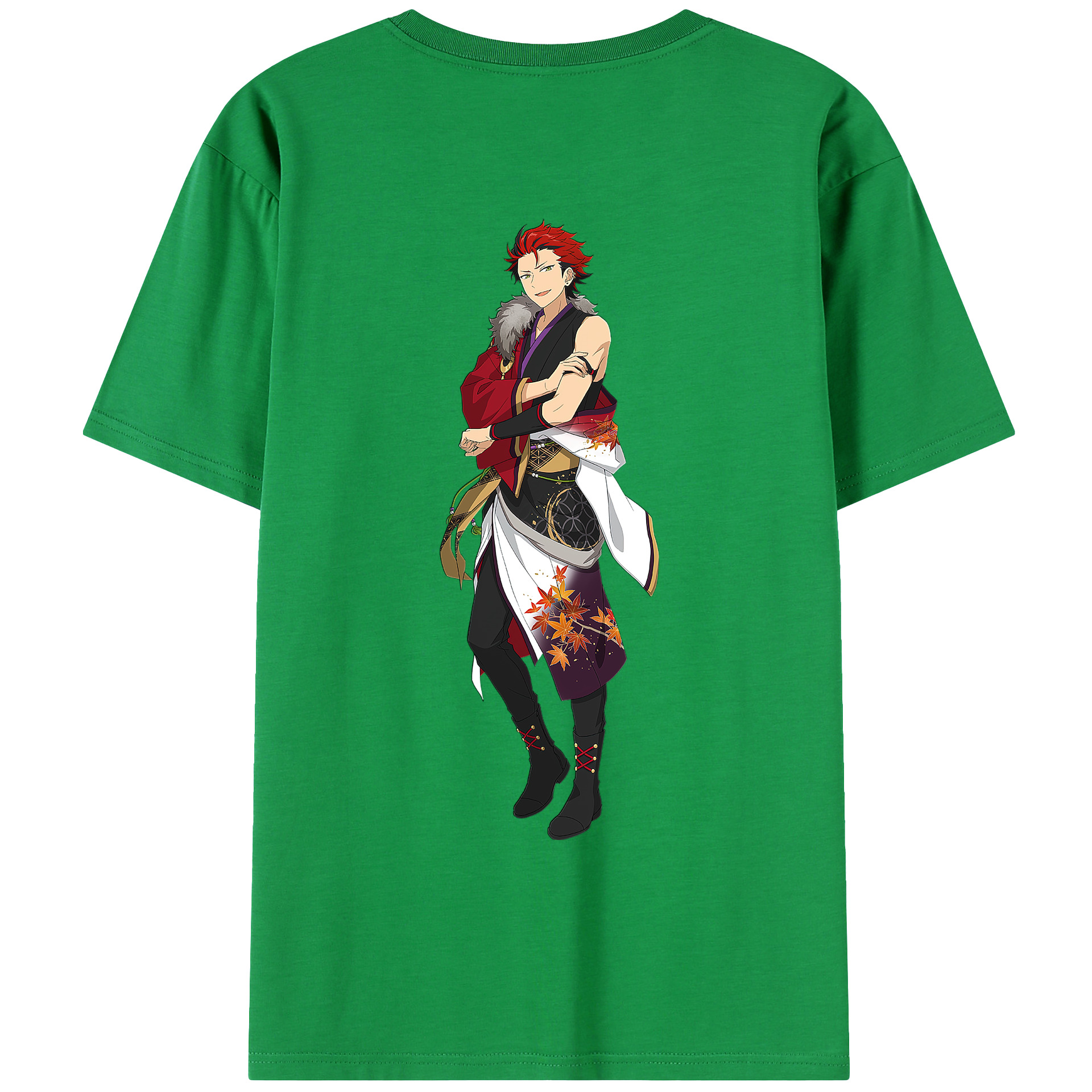 （画像用） あんさんぶるスターズ! Ensemble Stars 綿100％ メンズ半袖Tシャツ（バックプリント） 通気性