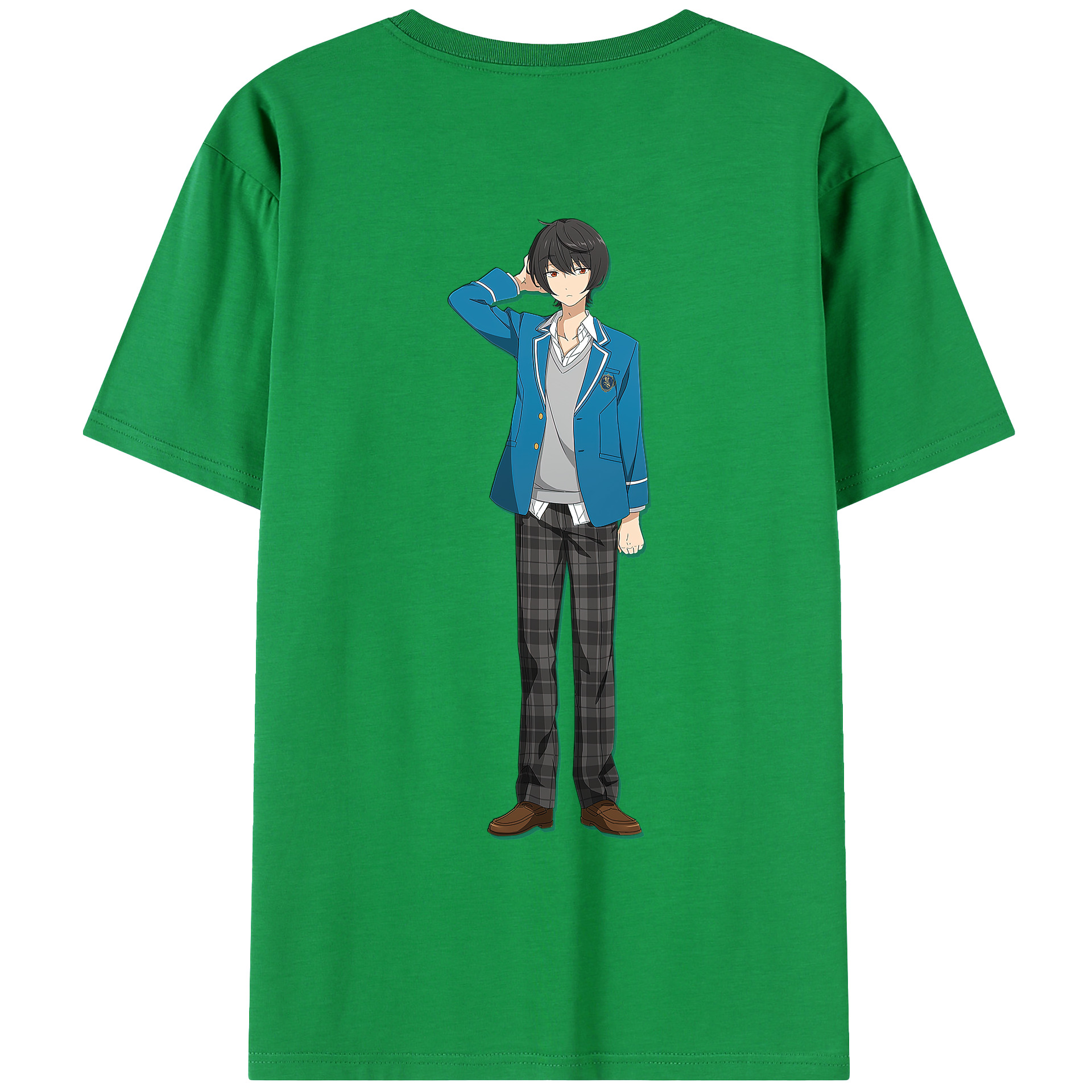 （画像用） あんさんぶるスターズ! Ensemble Stars 綿100％ メンズ半袖Tシャツ（バックプリント） 通気性