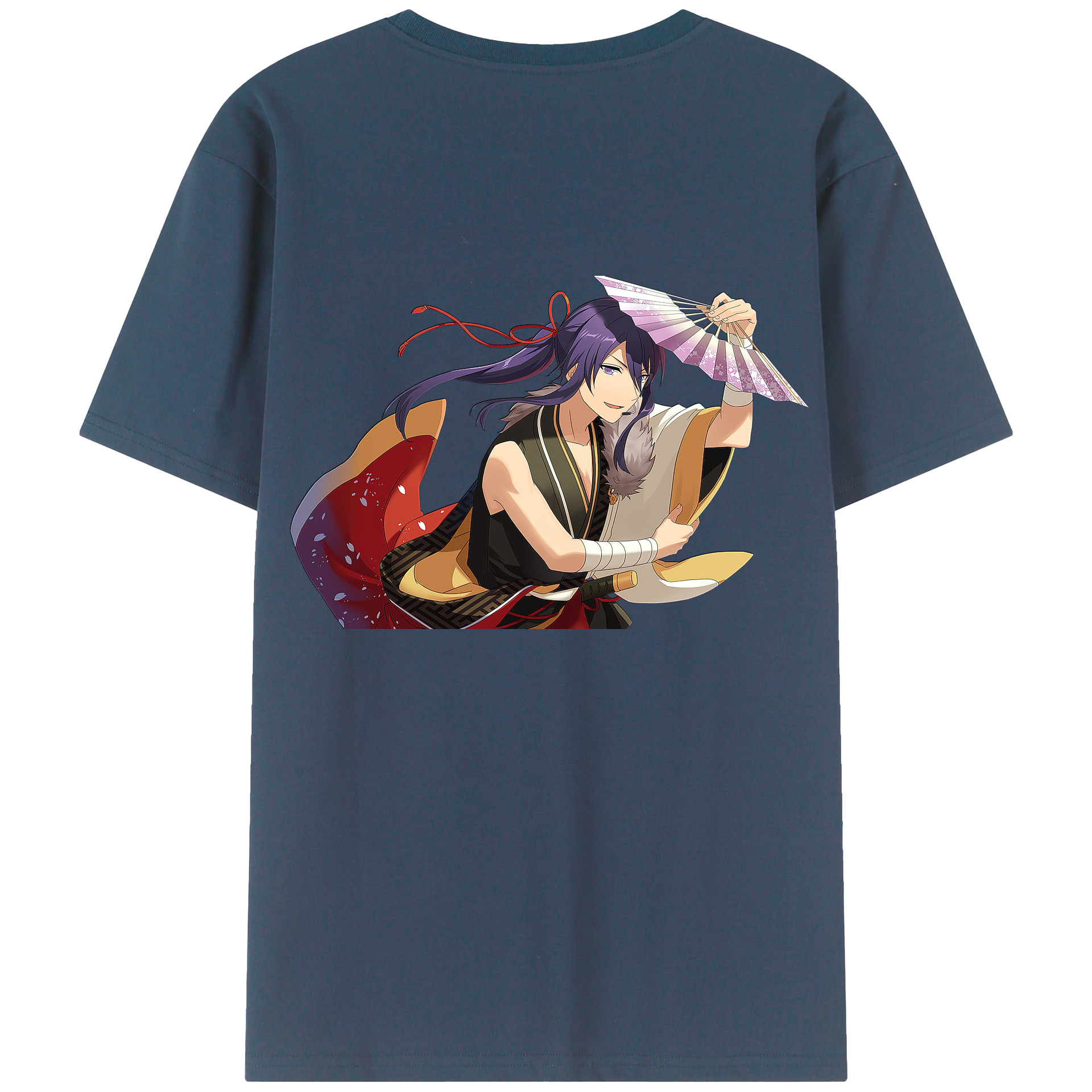 （画像用） あんさんぶるスターズ! Ensemble Stars 綿100％ メンズ半袖Tシャツ（バックプリント） 通気性