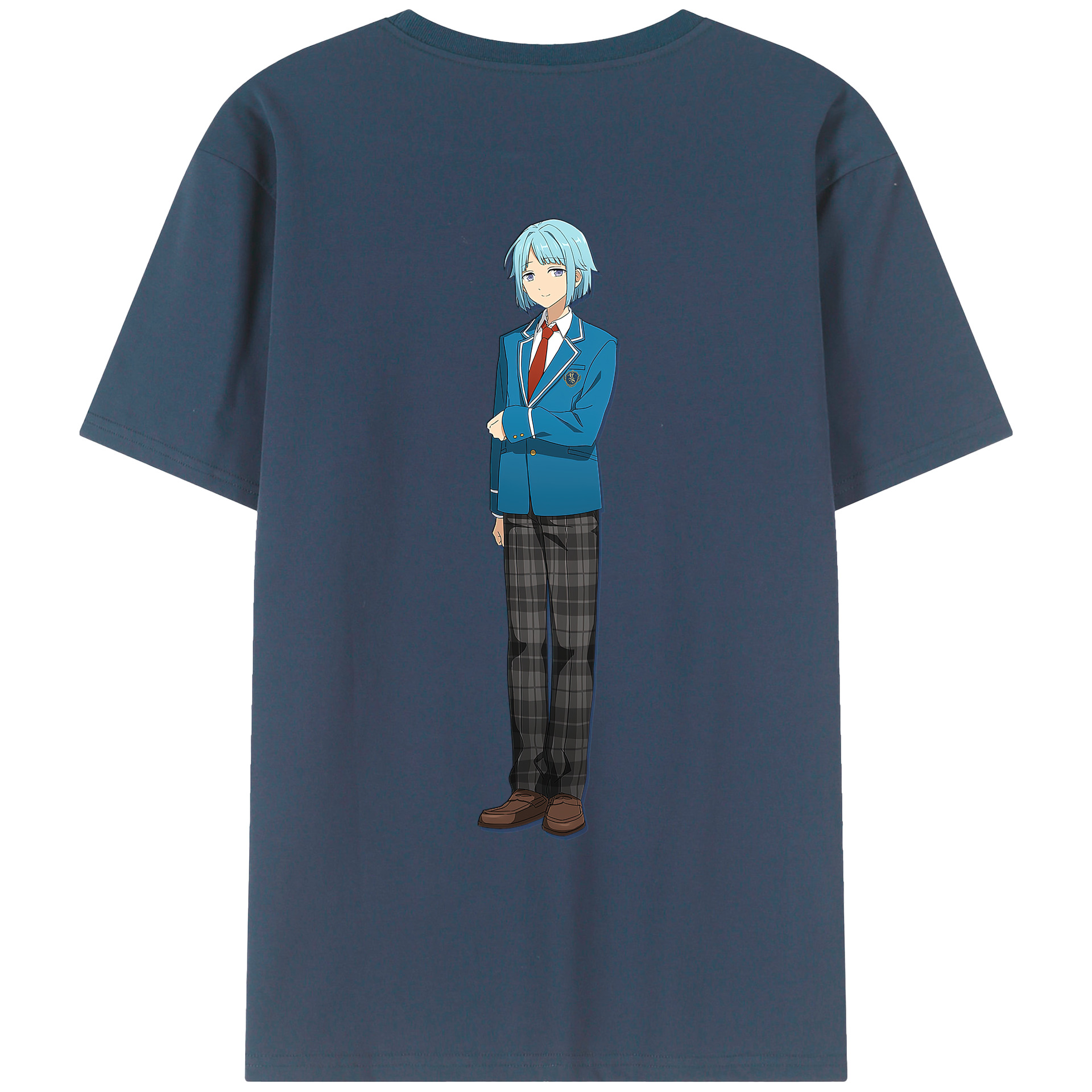 （画像用） あんさんぶるスターズ! Ensemble Stars 綿100％ メンズ半袖Tシャツ（バックプリント） 通気性