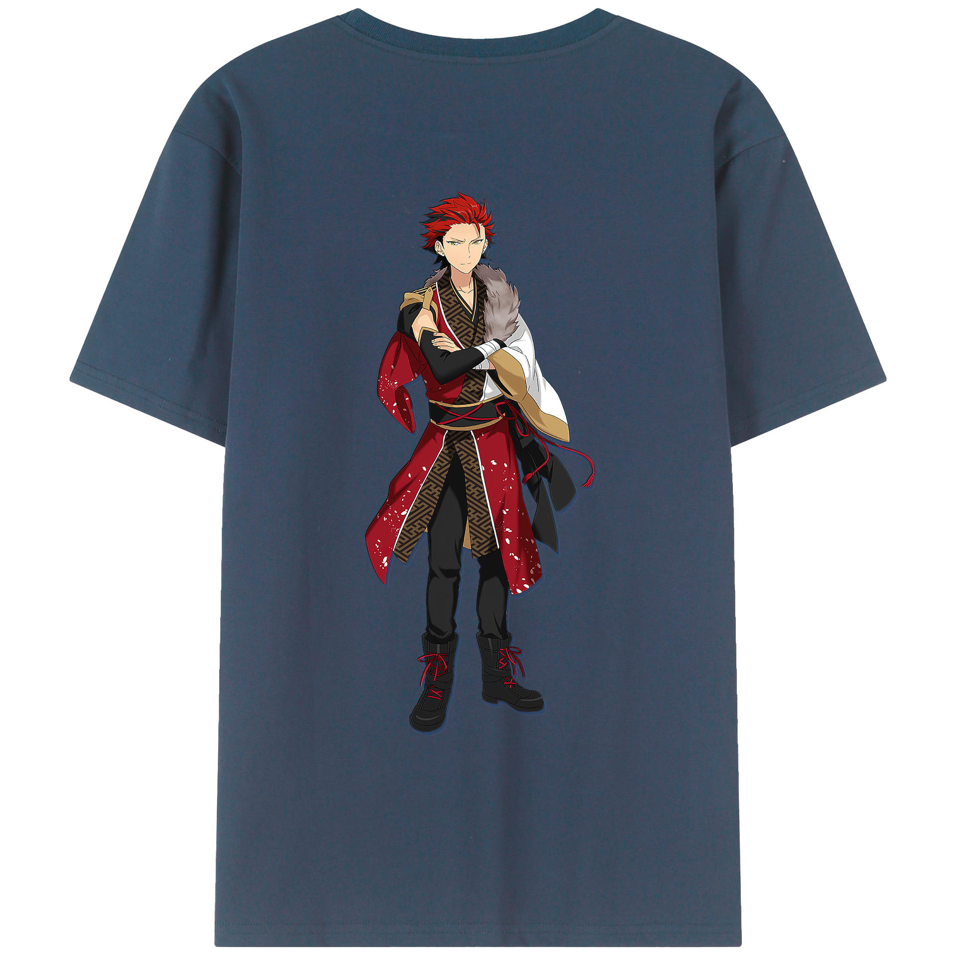 （画像用） あんさんぶるスターズ! Ensemble Stars 綿100％ メンズ半袖Tシャツ（バックプリント） 通気性