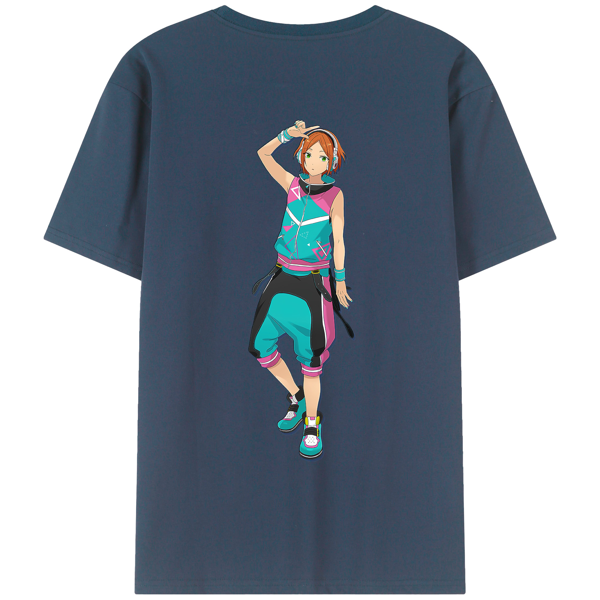 （画像用） あんさんぶるスターズ! Ensemble Stars 綿100％ メンズ半袖Tシャツ（バックプリント） 通気性