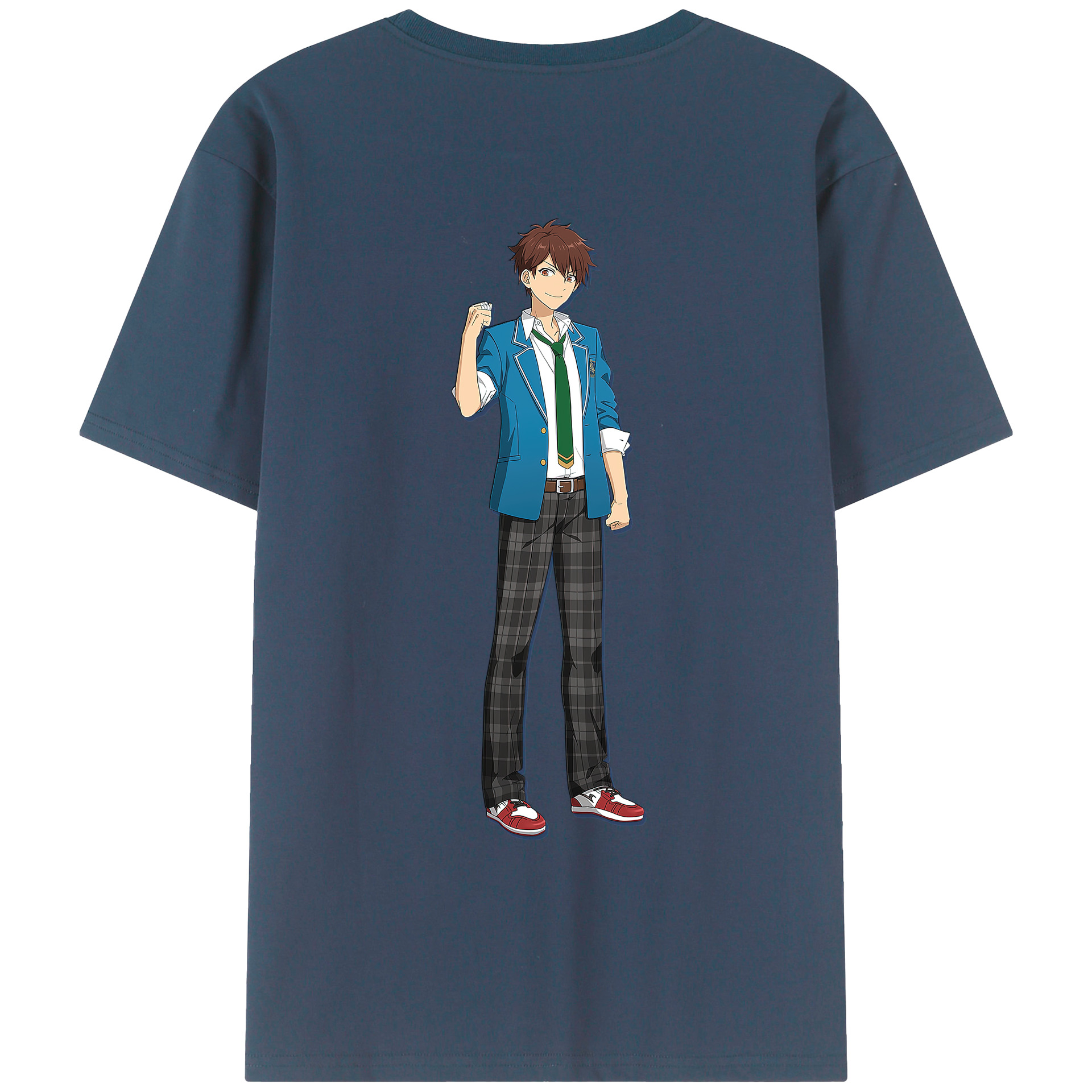 （画像用） あんさんぶるスターズ! Ensemble Stars 綿100％ メンズ半袖Tシャツ（バックプリント） 通気性