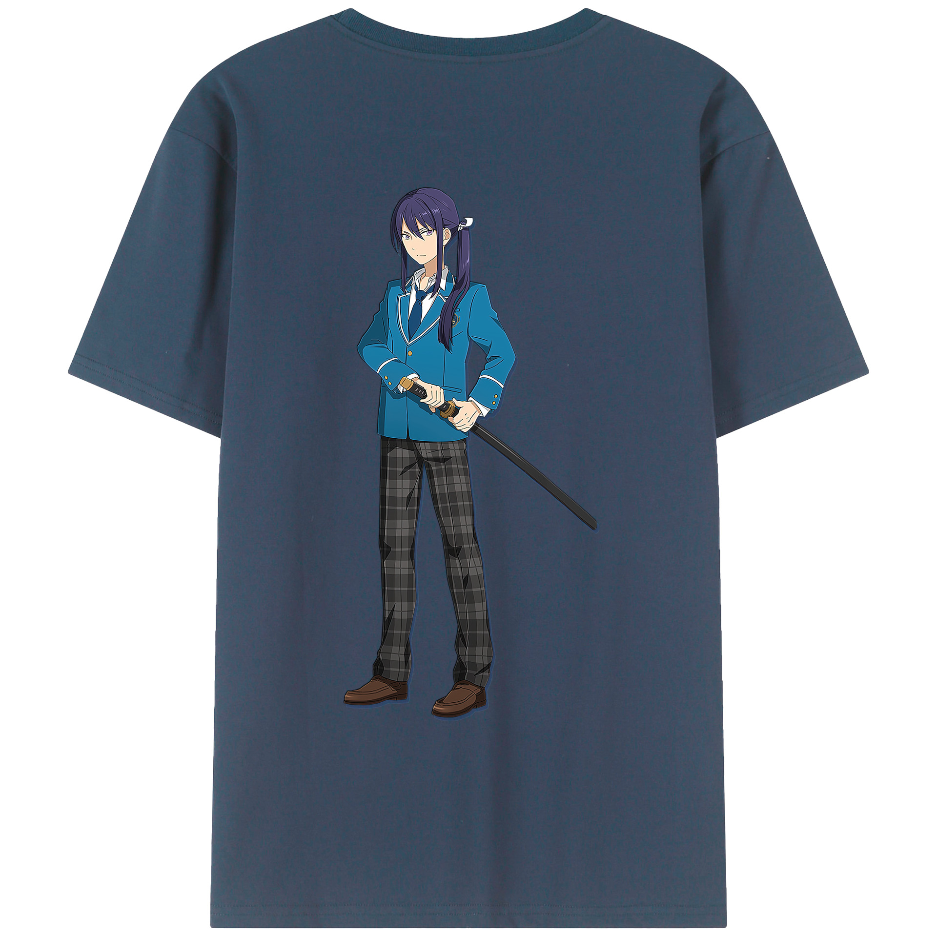 （画像用） あんさんぶるスターズ! Ensemble Stars 綿100％ メンズ半袖Tシャツ（バックプリント） 通気性