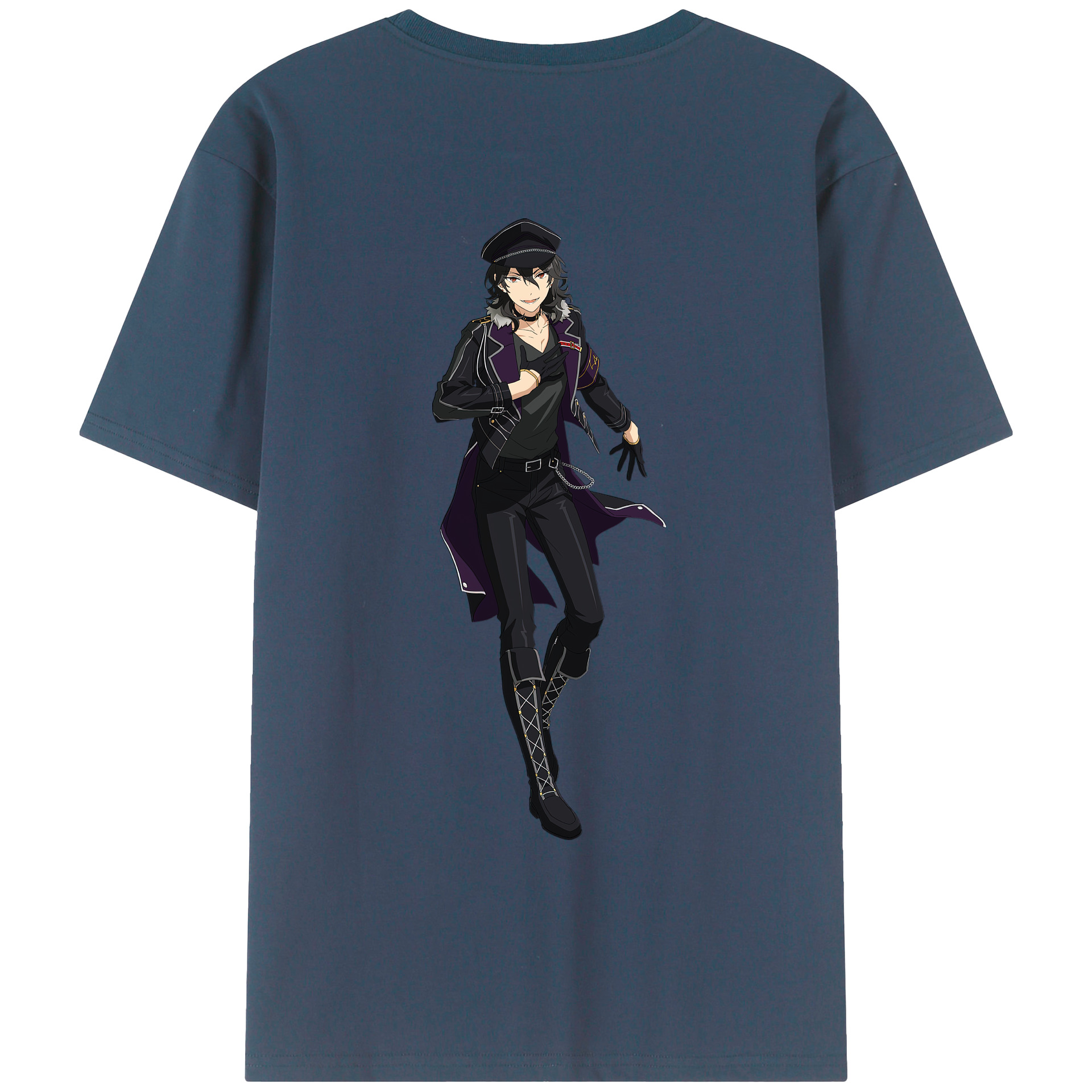 （画像用） あんさんぶるスターズ! Ensemble Stars 綿100％ メンズ半袖Tシャツ（バックプリント） 通気性