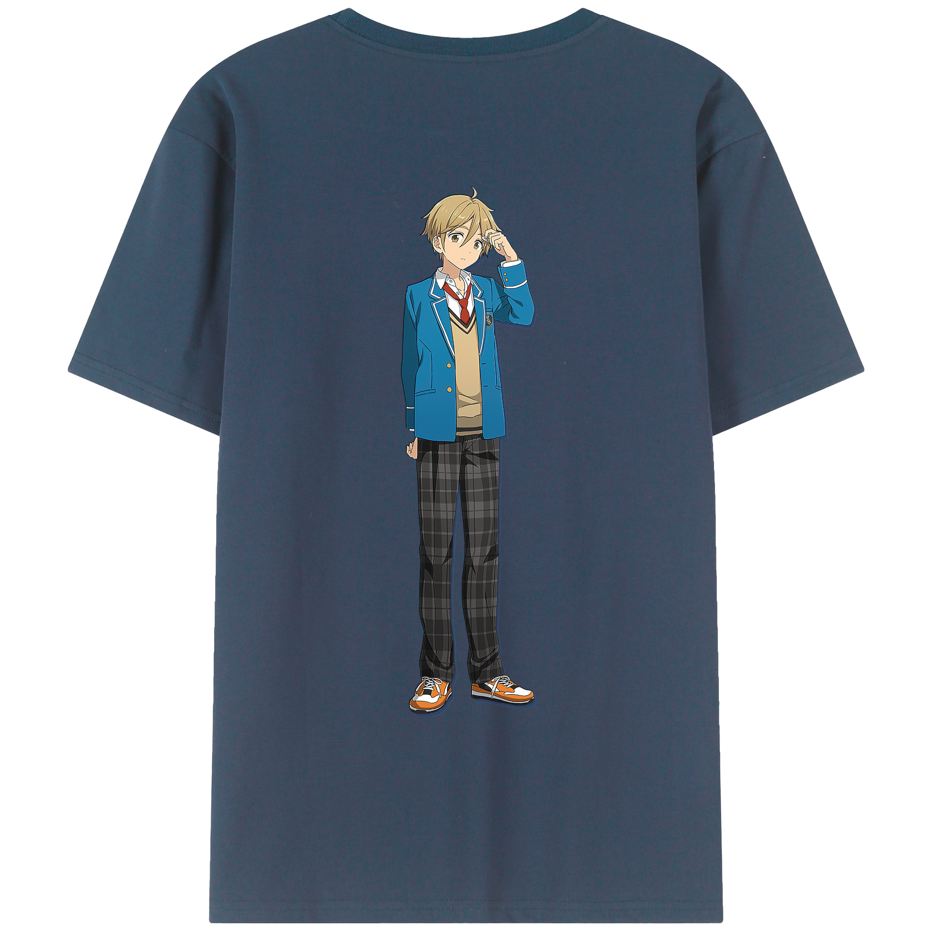 （画像用） あんさんぶるスターズ! Ensemble Stars 綿100％ メンズ半袖Tシャツ（バックプリント） 通気性