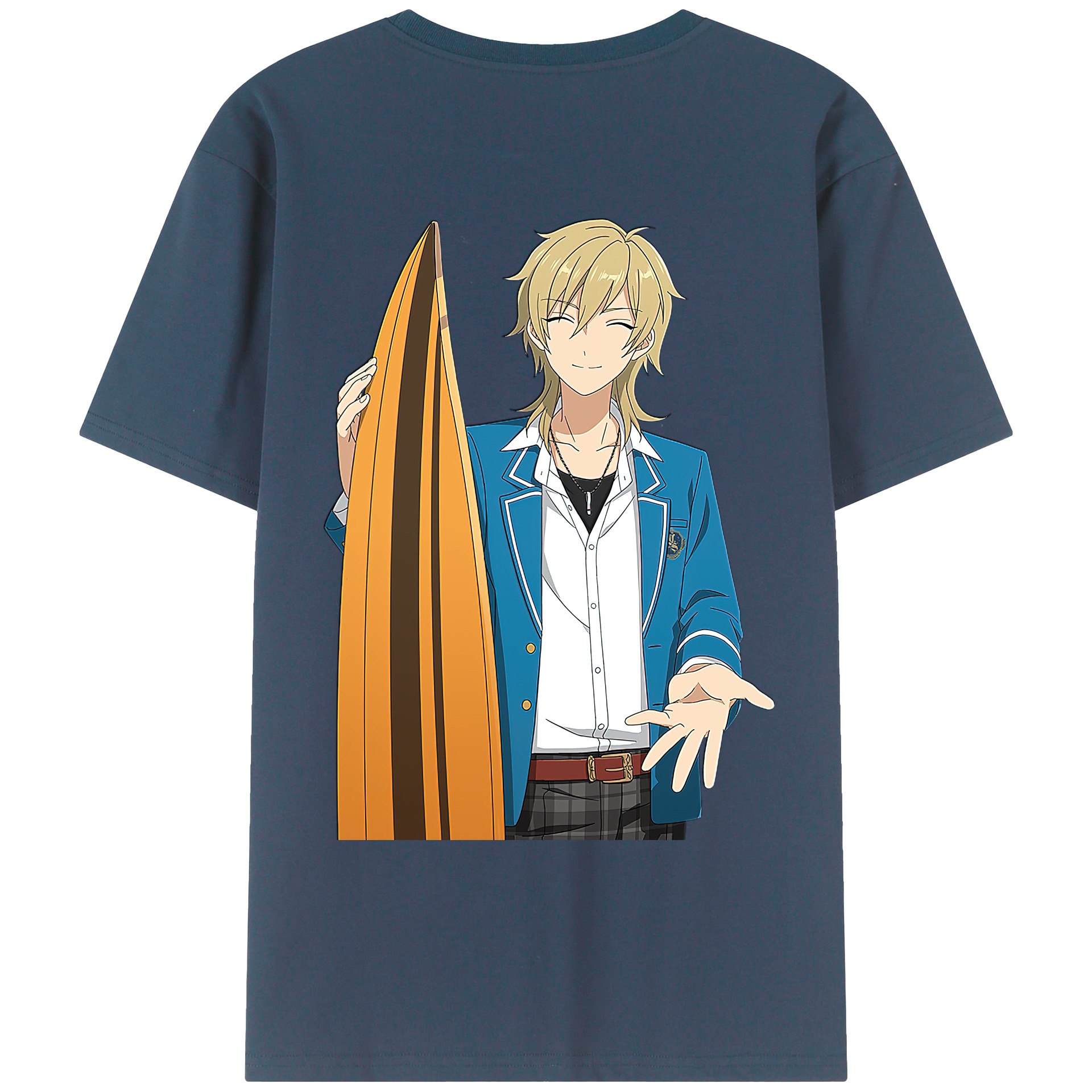 （画像用） あんさんぶるスターズ! Ensemble Stars 綿100％ メンズ半袖Tシャツ（バックプリント） 通気性