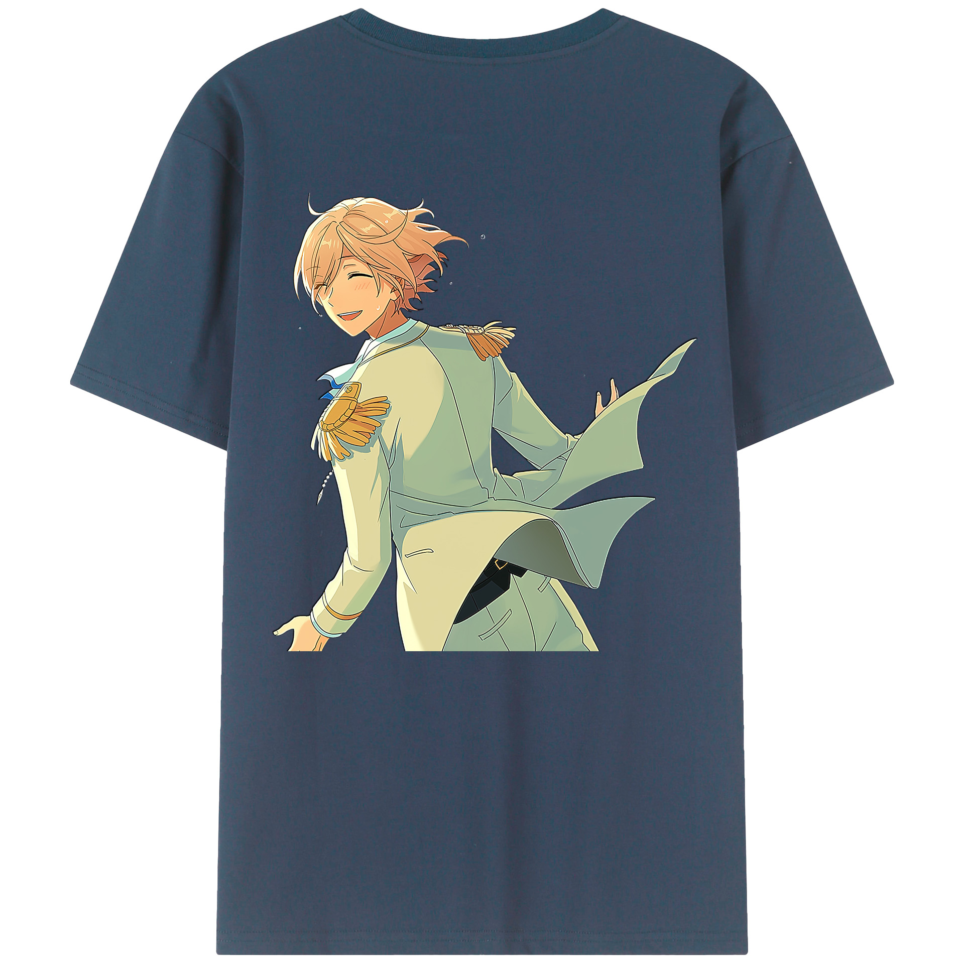 （画像用） あんさんぶるスターズ! Ensemble Stars 綿100％ メンズ半袖Tシャツ（バックプリント） 通気性