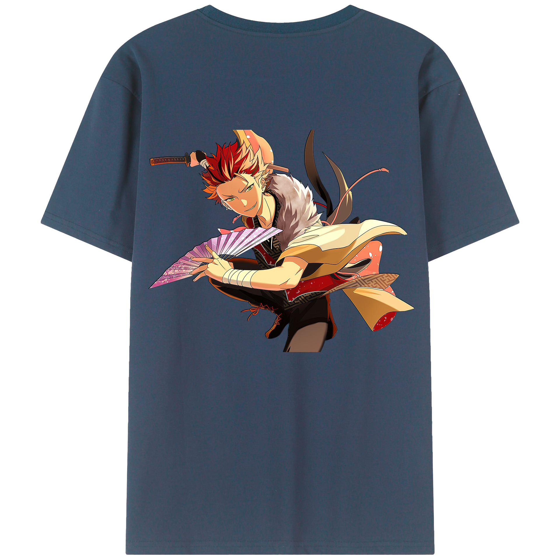 （画像用） あんさんぶるスターズ! Ensemble Stars 綿100％ メンズ半袖Tシャツ（バックプリント） 通気性