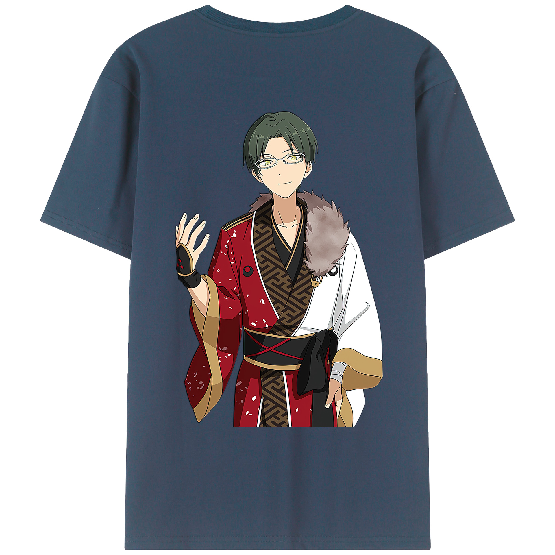 （画像用） あんさんぶるスターズ! Ensemble Stars 綿100％ メンズ半袖Tシャツ（バックプリント） 通気性