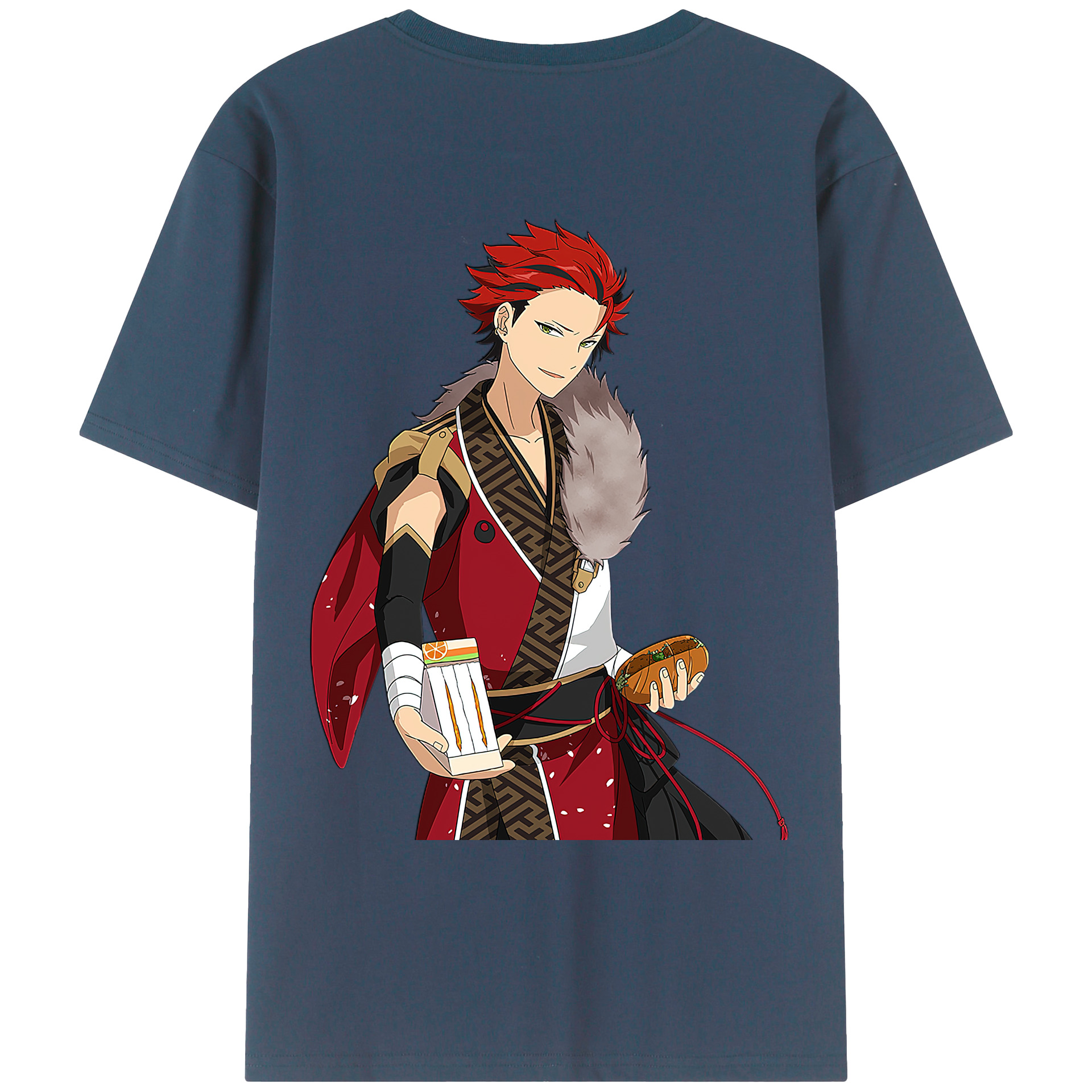 （画像用） あんさんぶるスターズ! Ensemble Stars 綿100％ メンズ半袖Tシャツ（バックプリント） 通気性