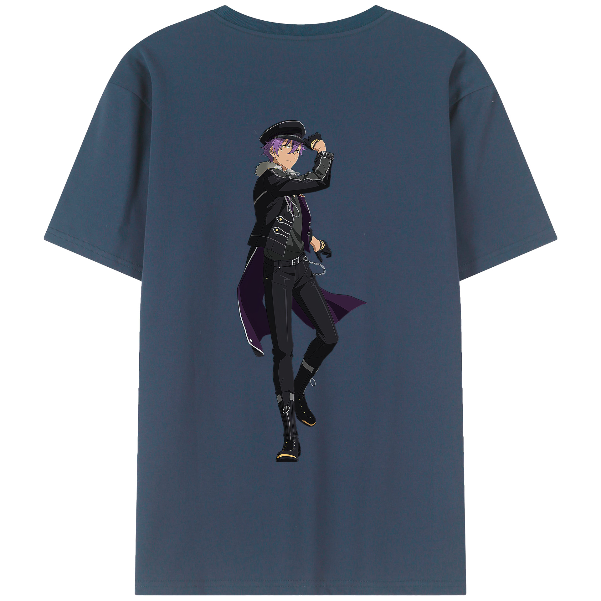 （画像用） あんさんぶるスターズ! Ensemble Stars 綿100％ メンズ半袖Tシャツ（バックプリント） 通気性