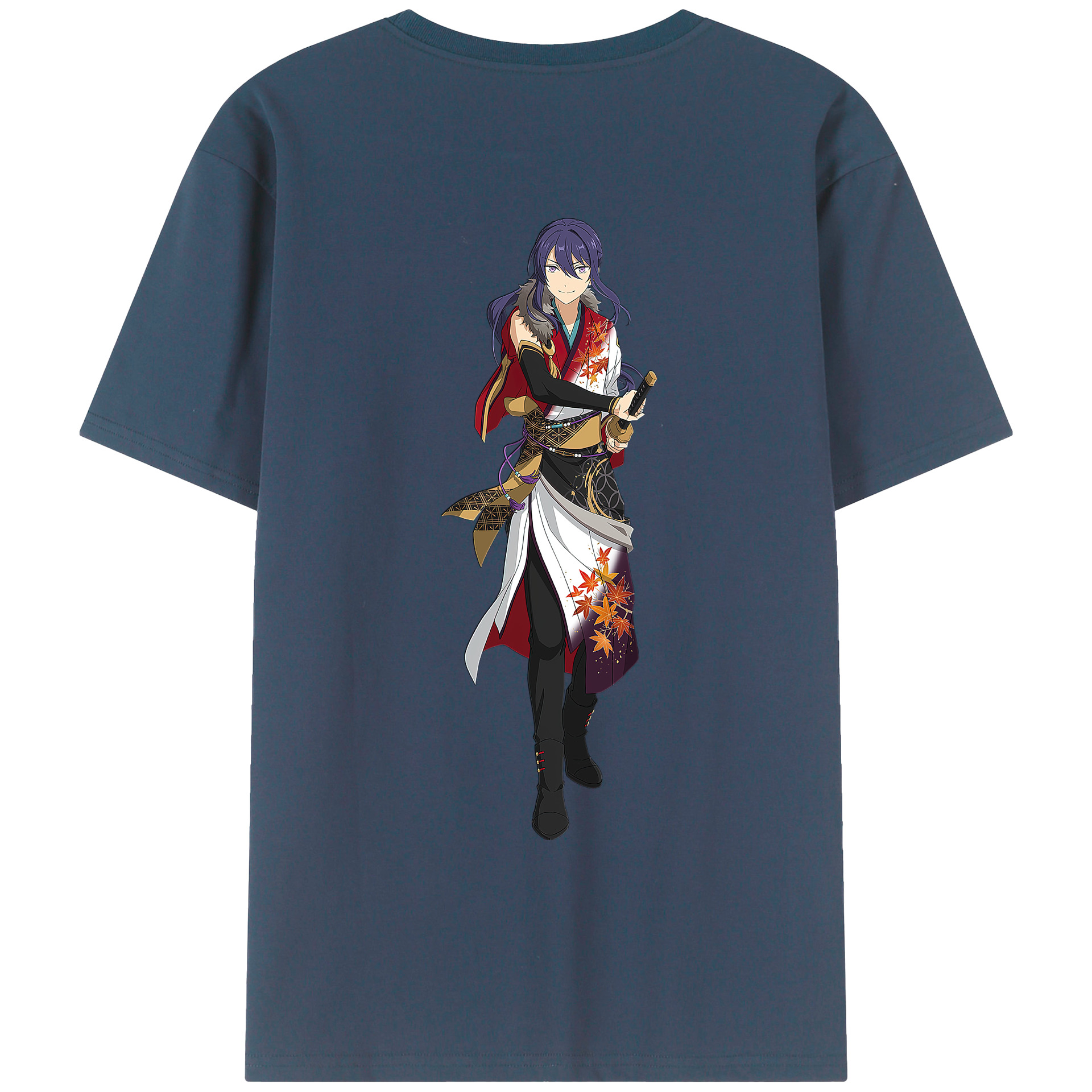 （画像用） あんさんぶるスターズ! Ensemble Stars 綿100％ メンズ半袖Tシャツ（バックプリント） 通気性
