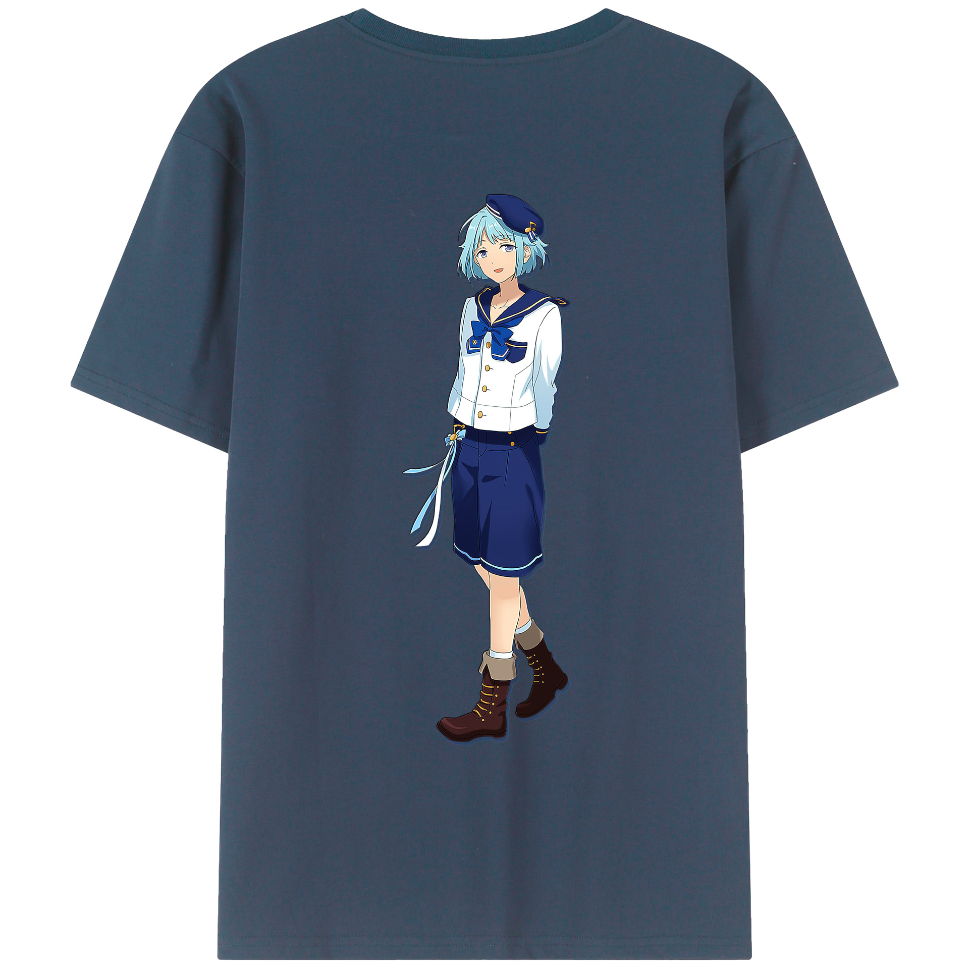 （画像用） あんさんぶるスターズ! Ensemble Stars 綿100％ メンズ半袖Tシャツ（バックプリント） 通気性