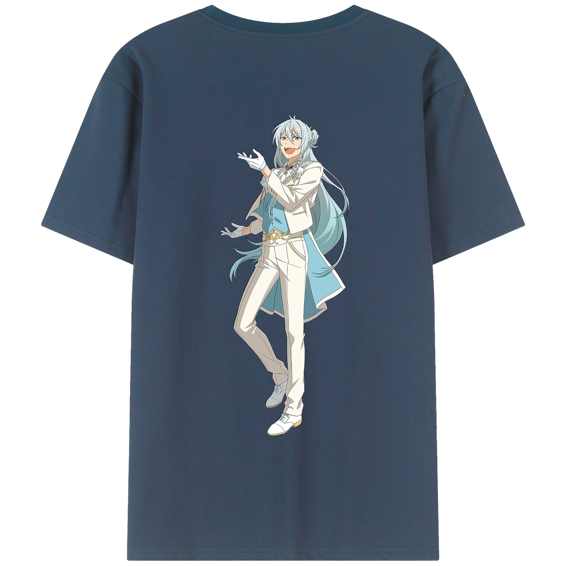 （画像用） あんさんぶるスターズ! Ensemble Stars 綿100％ メンズ半袖Tシャツ（バックプリント） 通気性