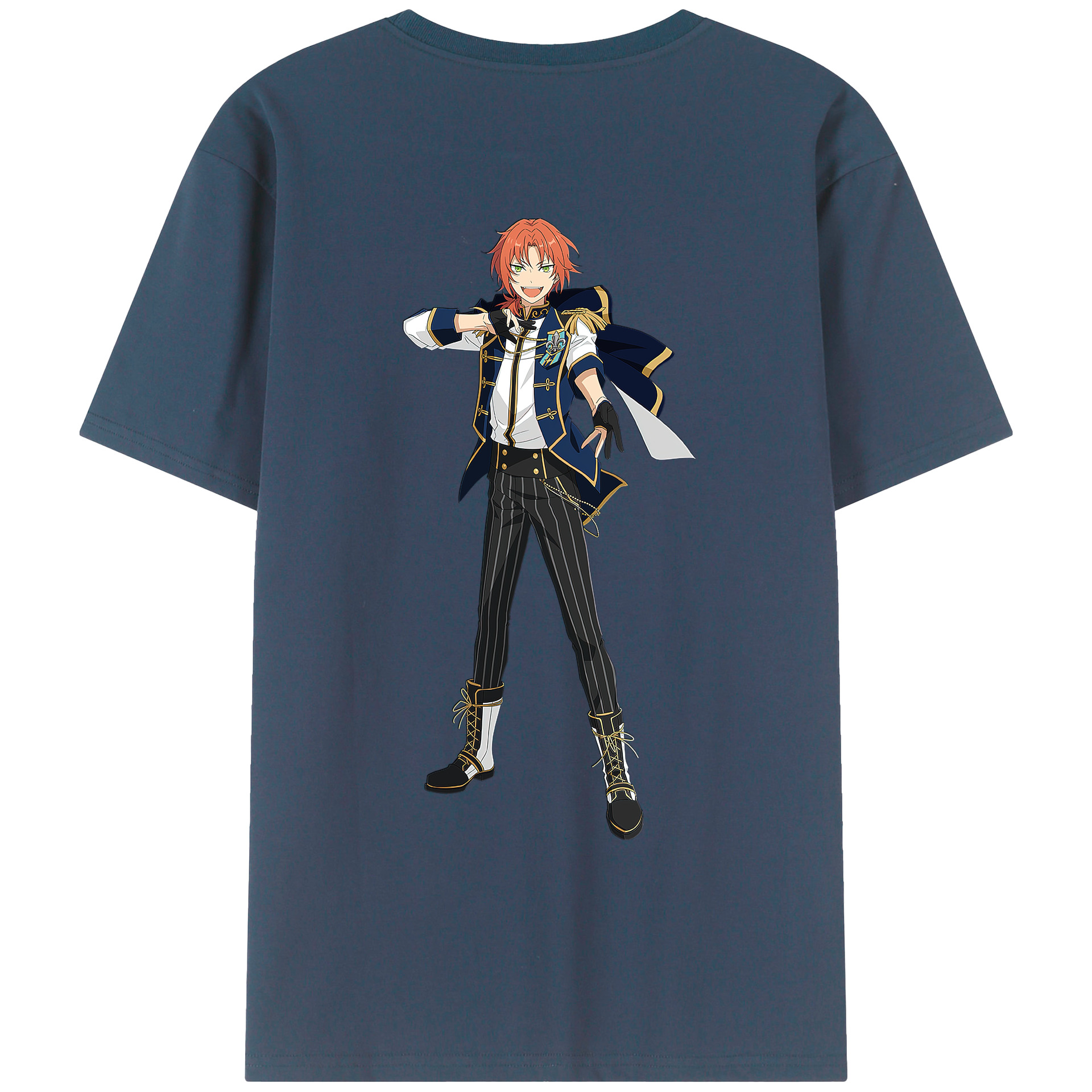 （画像用） あんさんぶるスターズ! Ensemble Stars 綿100％ メンズ半袖Tシャツ（バックプリント） 通気性