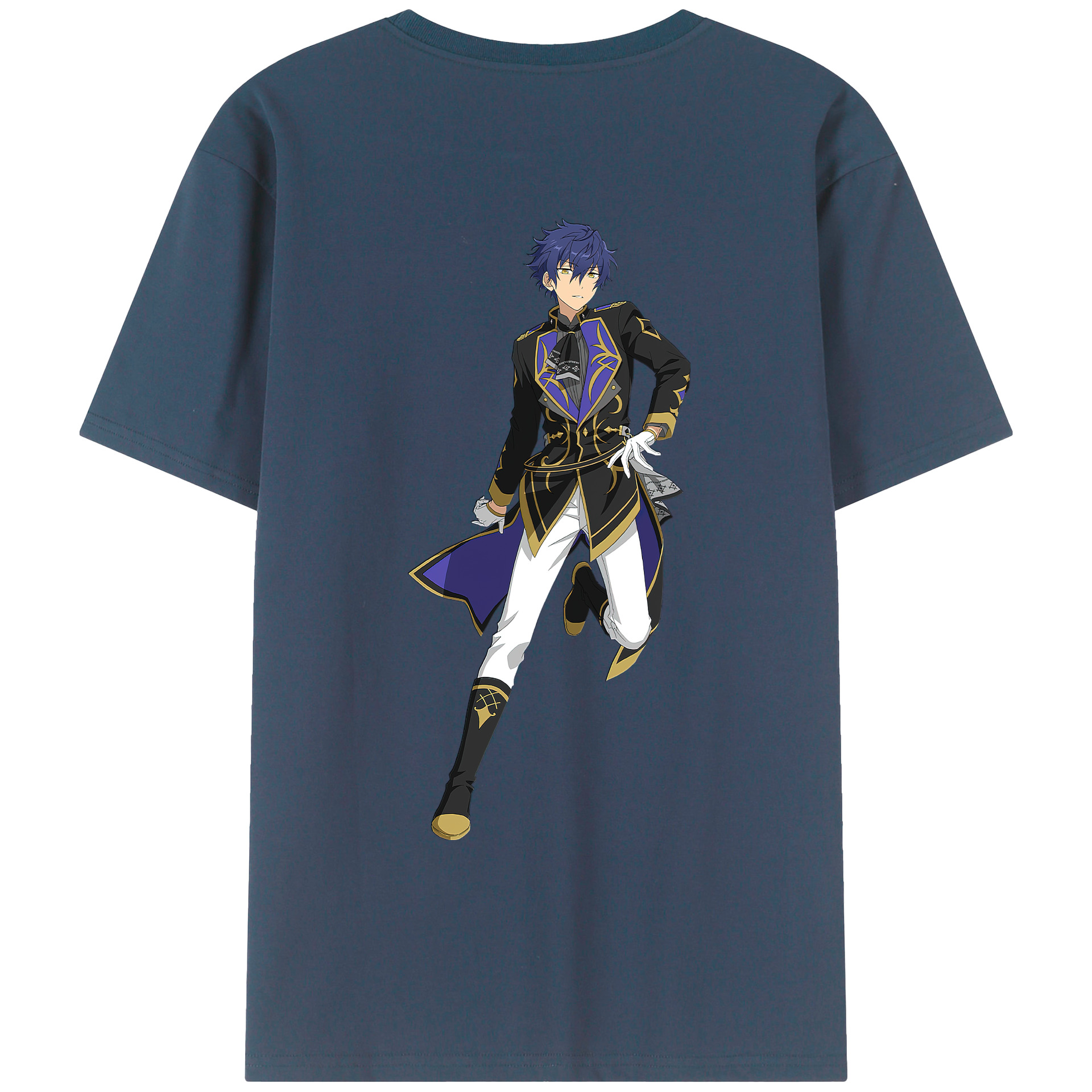 （画像用） あんさんぶるスターズ! Ensemble Stars 綿100％ メンズ半袖Tシャツ（バックプリント） 通気性
