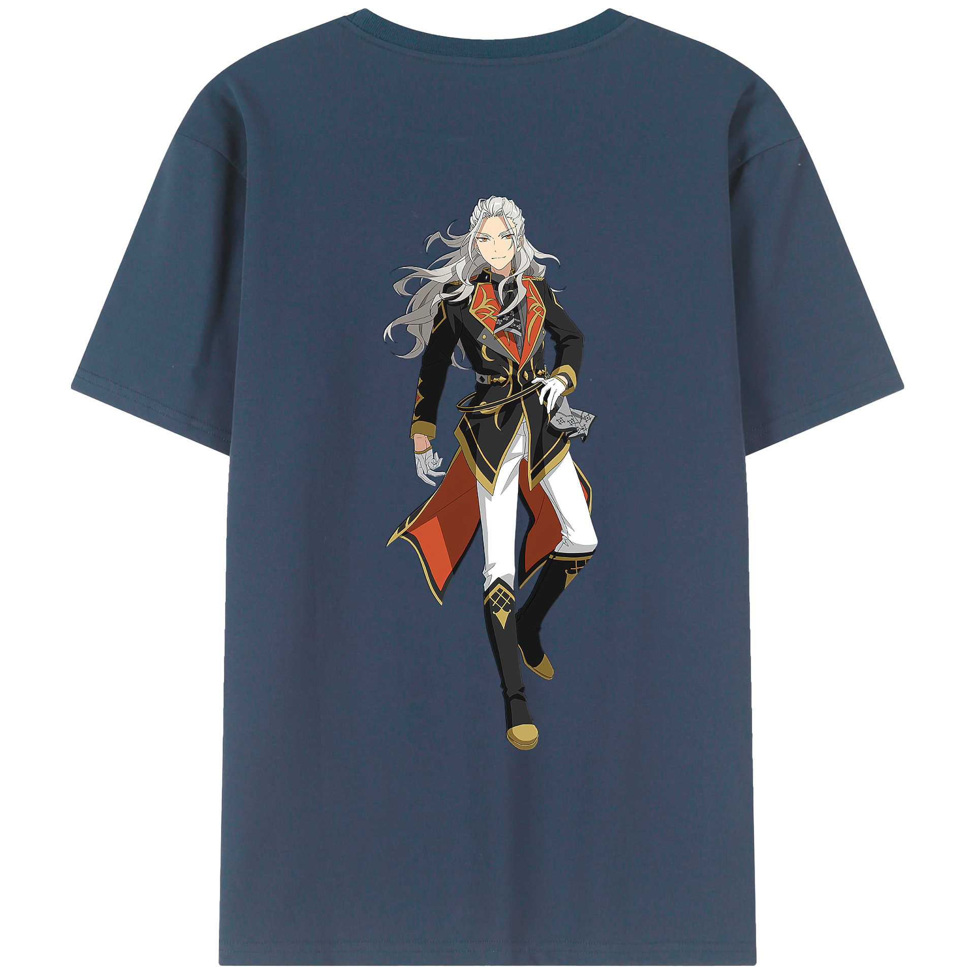 （画像用） あんさんぶるスターズ! Ensemble Stars 綿100％ メンズ半袖Tシャツ（バックプリント） 通気性