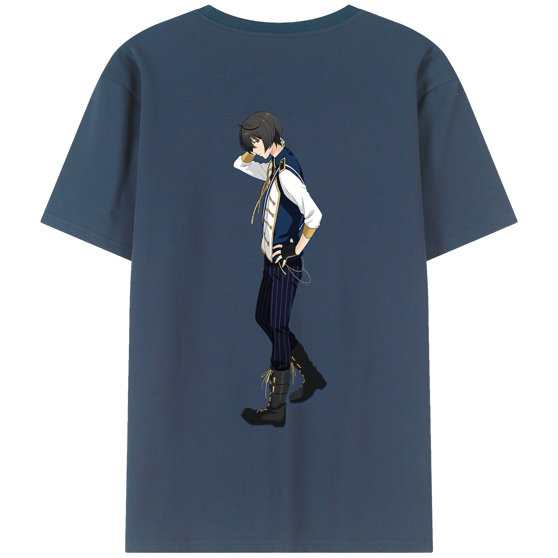 あんさんぶるスターズ! Ensemble Stars 綿100％ メンズ半袖Tシャツ（バックプリント） 通気性