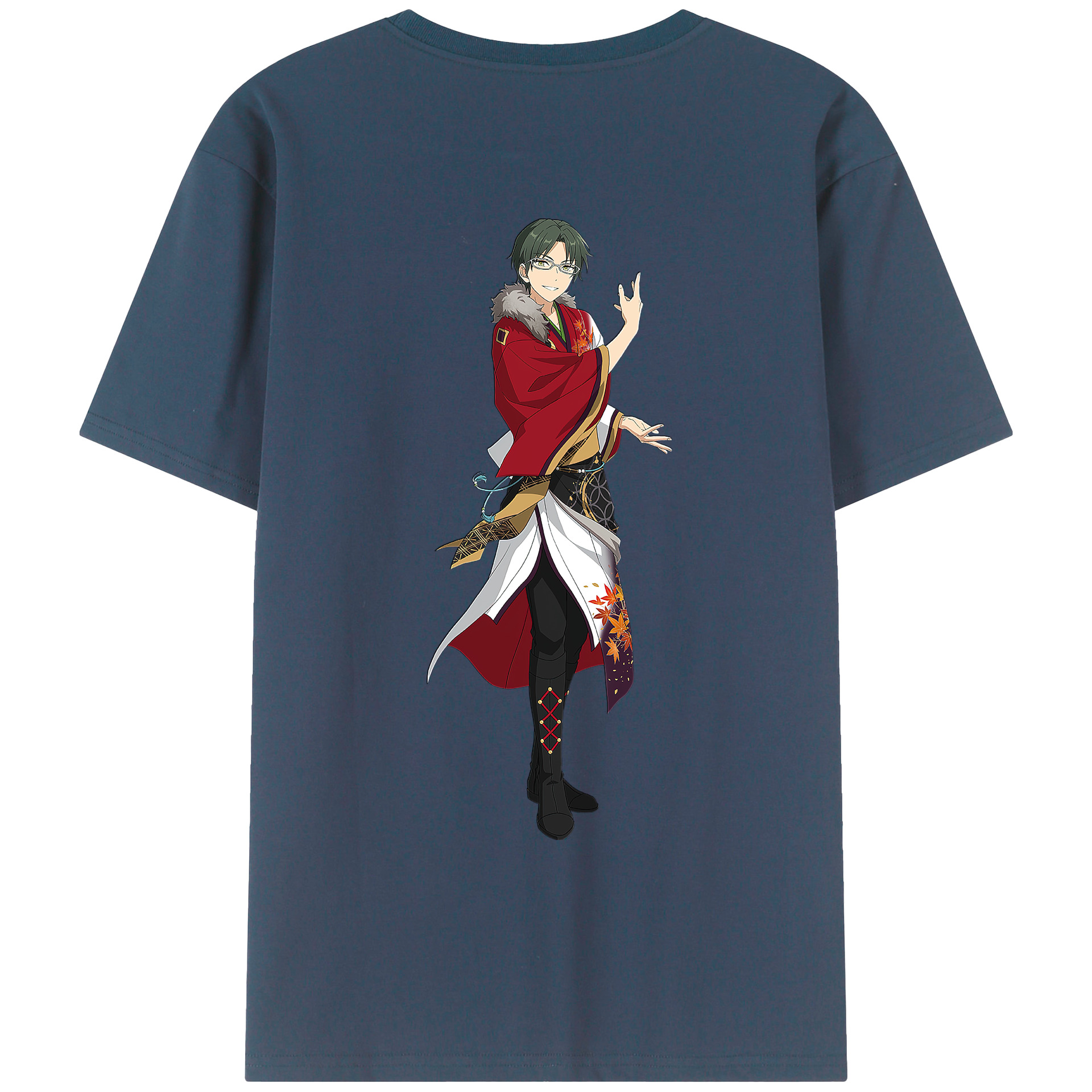 （画像用） あんさんぶるスターズ! Ensemble Stars 綿100％ メンズ半袖Tシャツ（バックプリント） 通気性