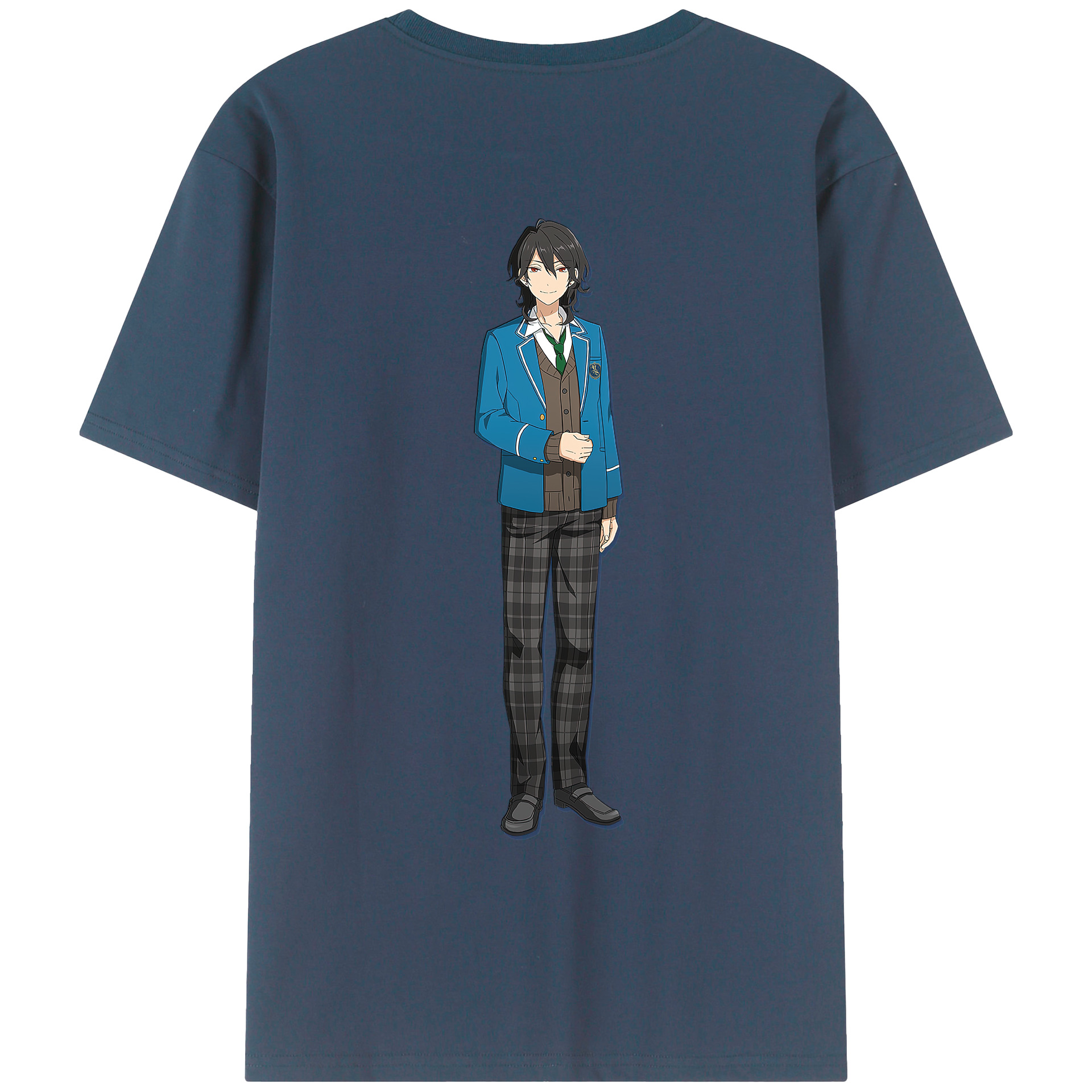 （画像用） あんさんぶるスターズ! Ensemble Stars 綿100％ メンズ半袖Tシャツ（バックプリント） 通気性