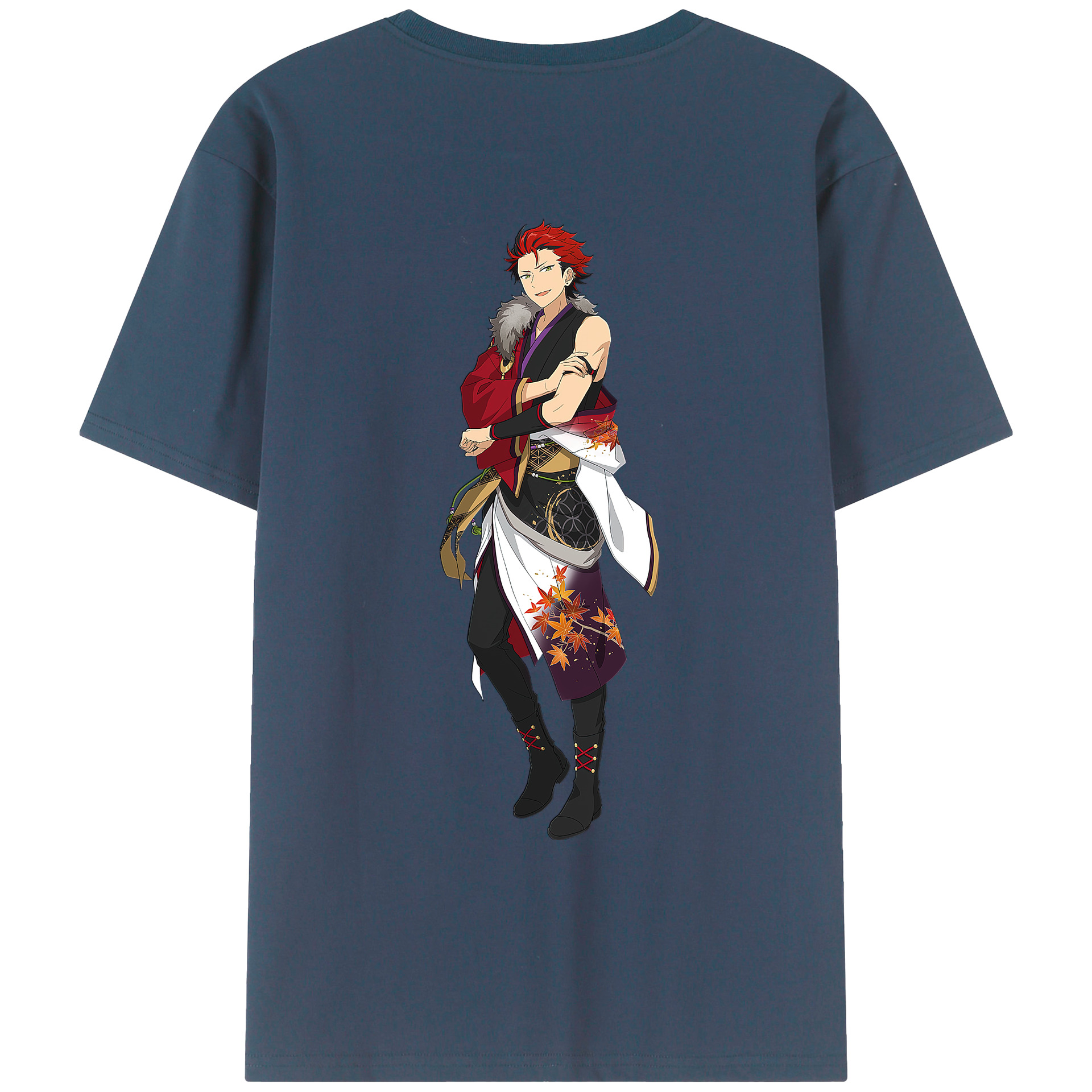 （画像用） あんさんぶるスターズ! Ensemble Stars 綿100％ メンズ半袖Tシャツ（バックプリント） 通気性