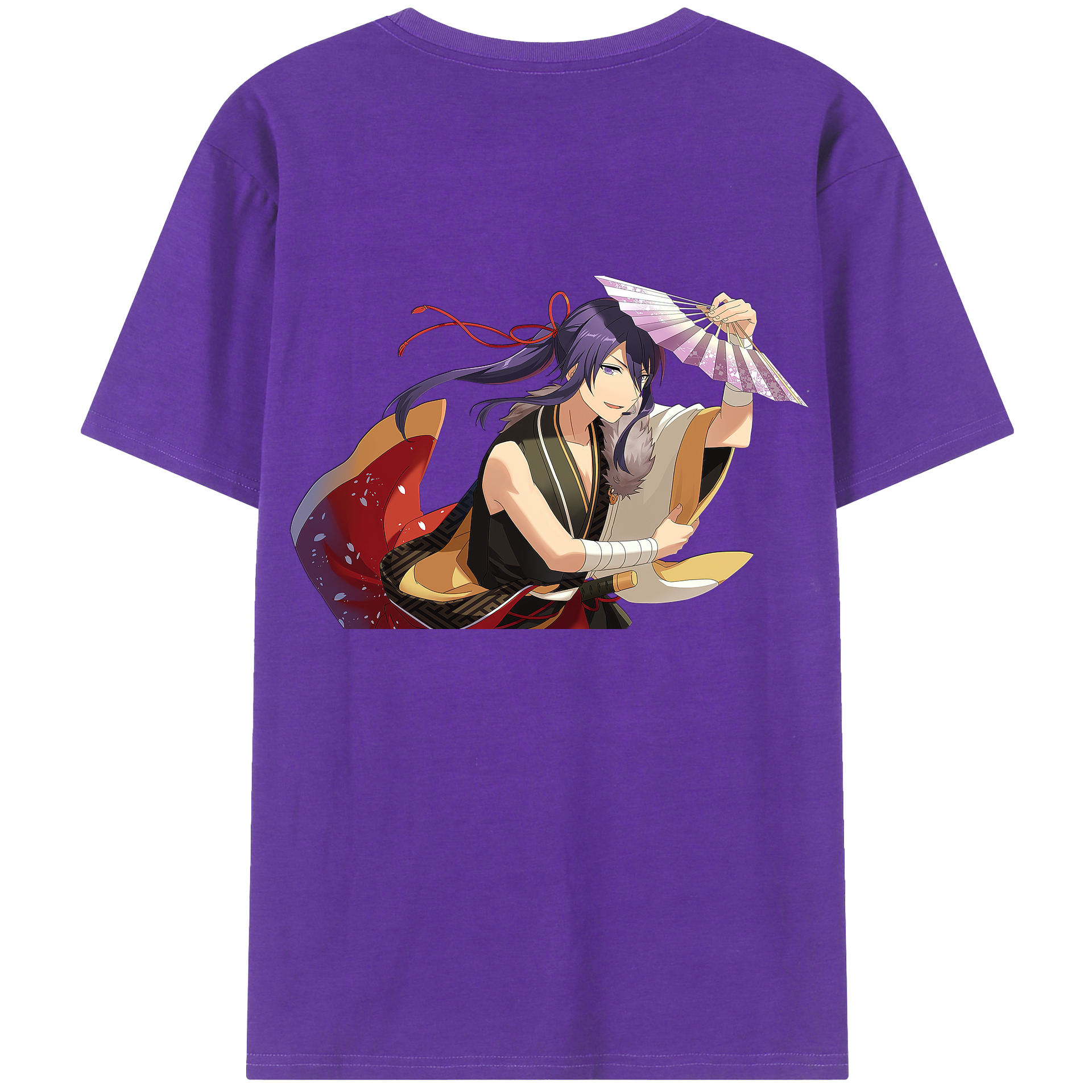 （画像用） あんさんぶるスターズ! Ensemble Stars 綿100％ メンズ半袖Tシャツ（バックプリント） 通気性