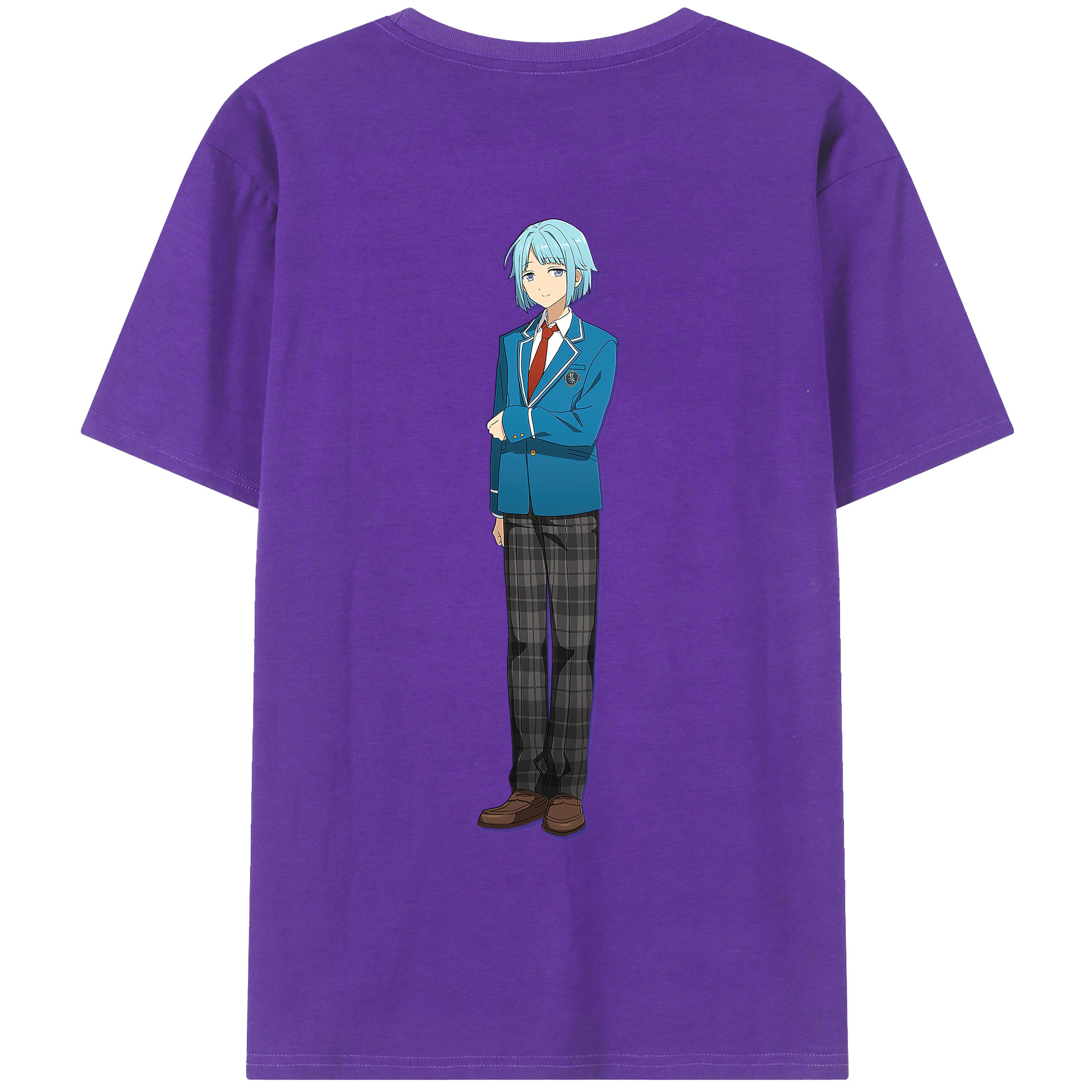 （画像用） あんさんぶるスターズ! Ensemble Stars 綿100％ メンズ半袖Tシャツ（バックプリント） 通気性