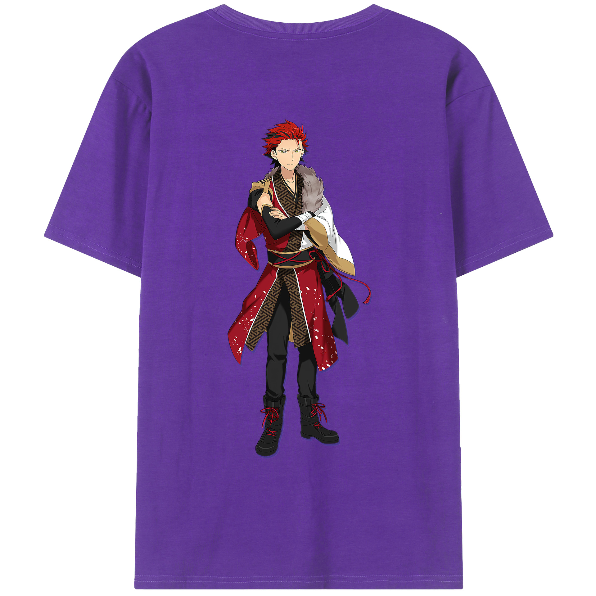 （画像用） あんさんぶるスターズ! Ensemble Stars 綿100％ メンズ半袖Tシャツ（バックプリント） 通気性