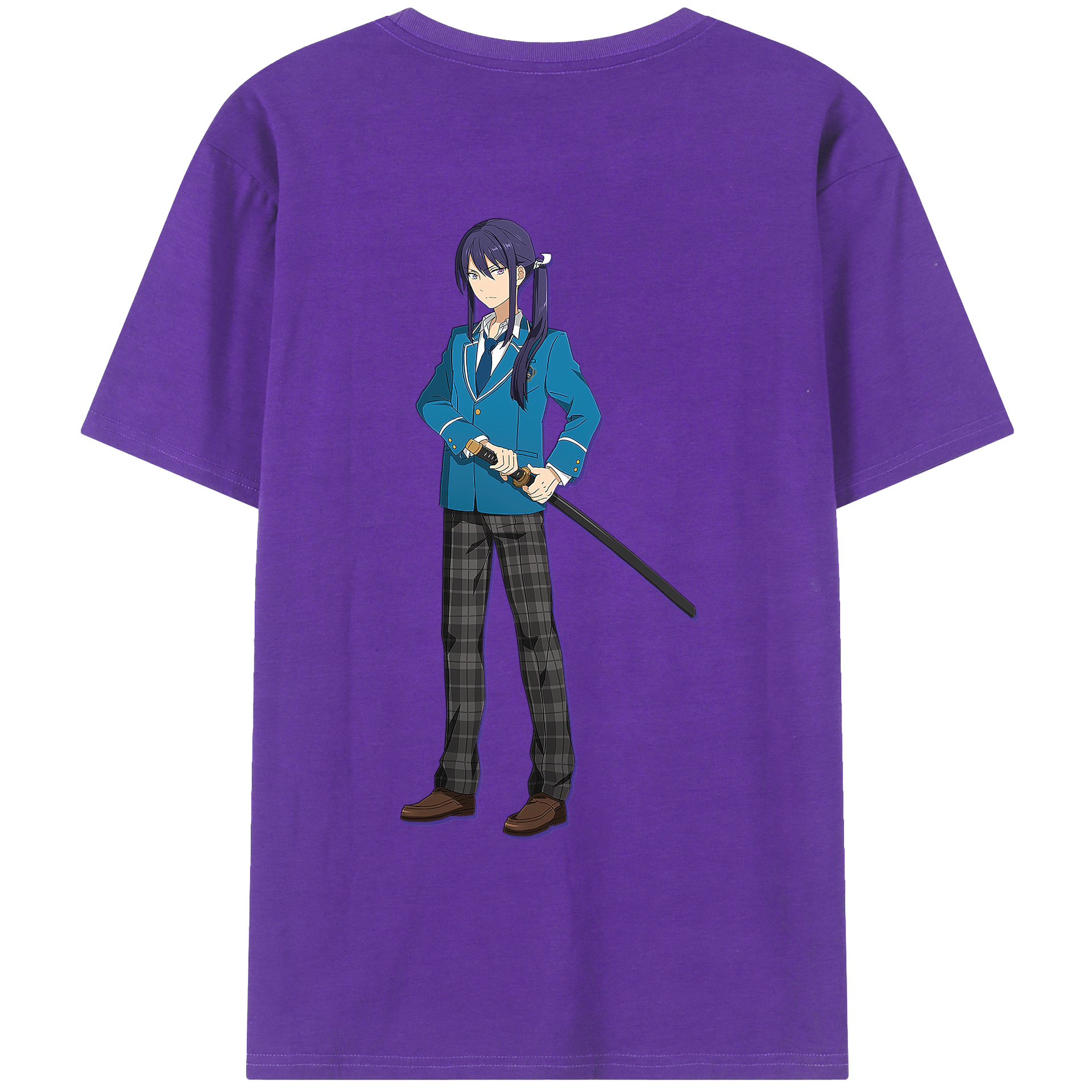（画像用） あんさんぶるスターズ! Ensemble Stars 綿100％ メンズ半袖Tシャツ（バックプリント） 通気性
