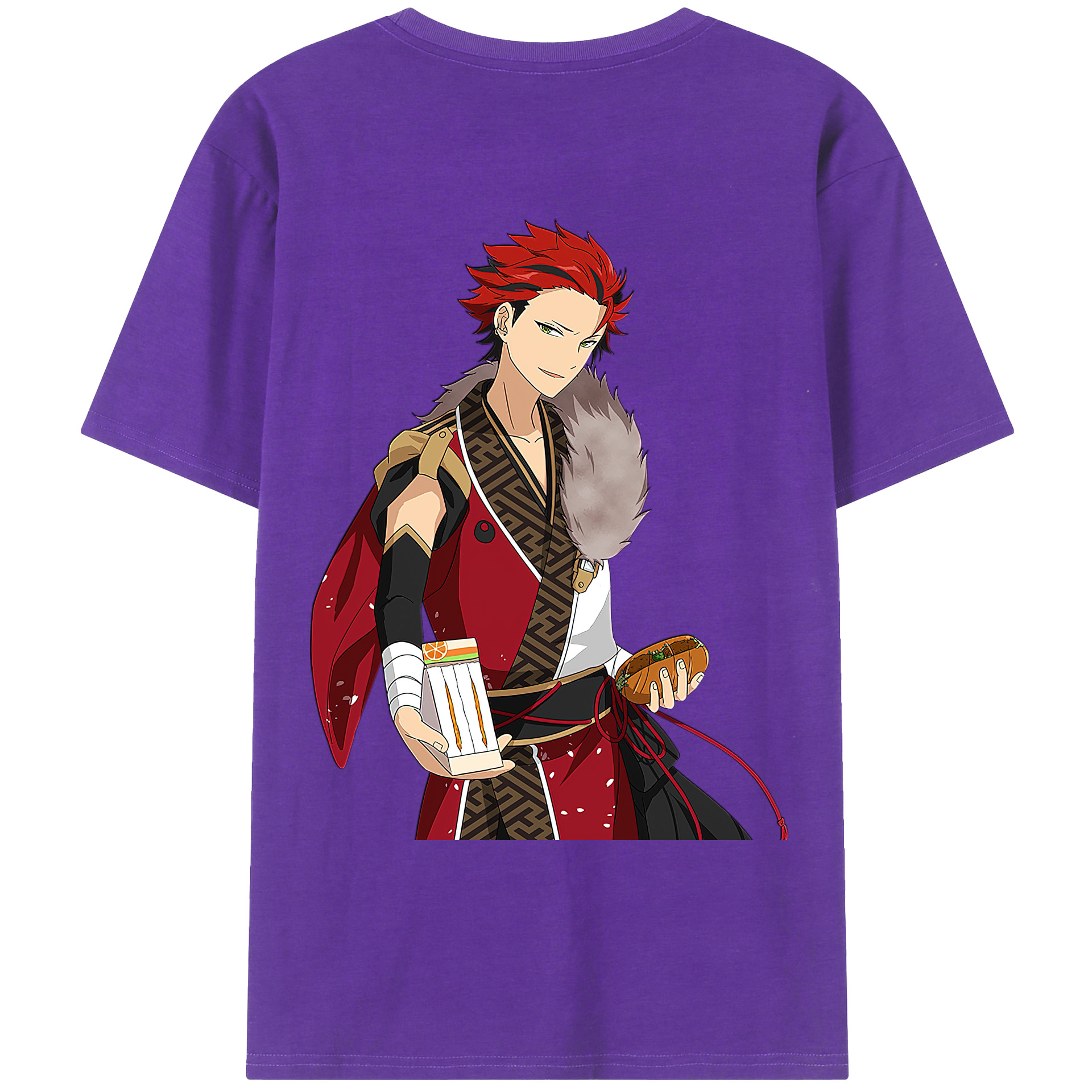 （画像用） あんさんぶるスターズ! Ensemble Stars 綿100％ メンズ半袖Tシャツ（バックプリント） 通気性