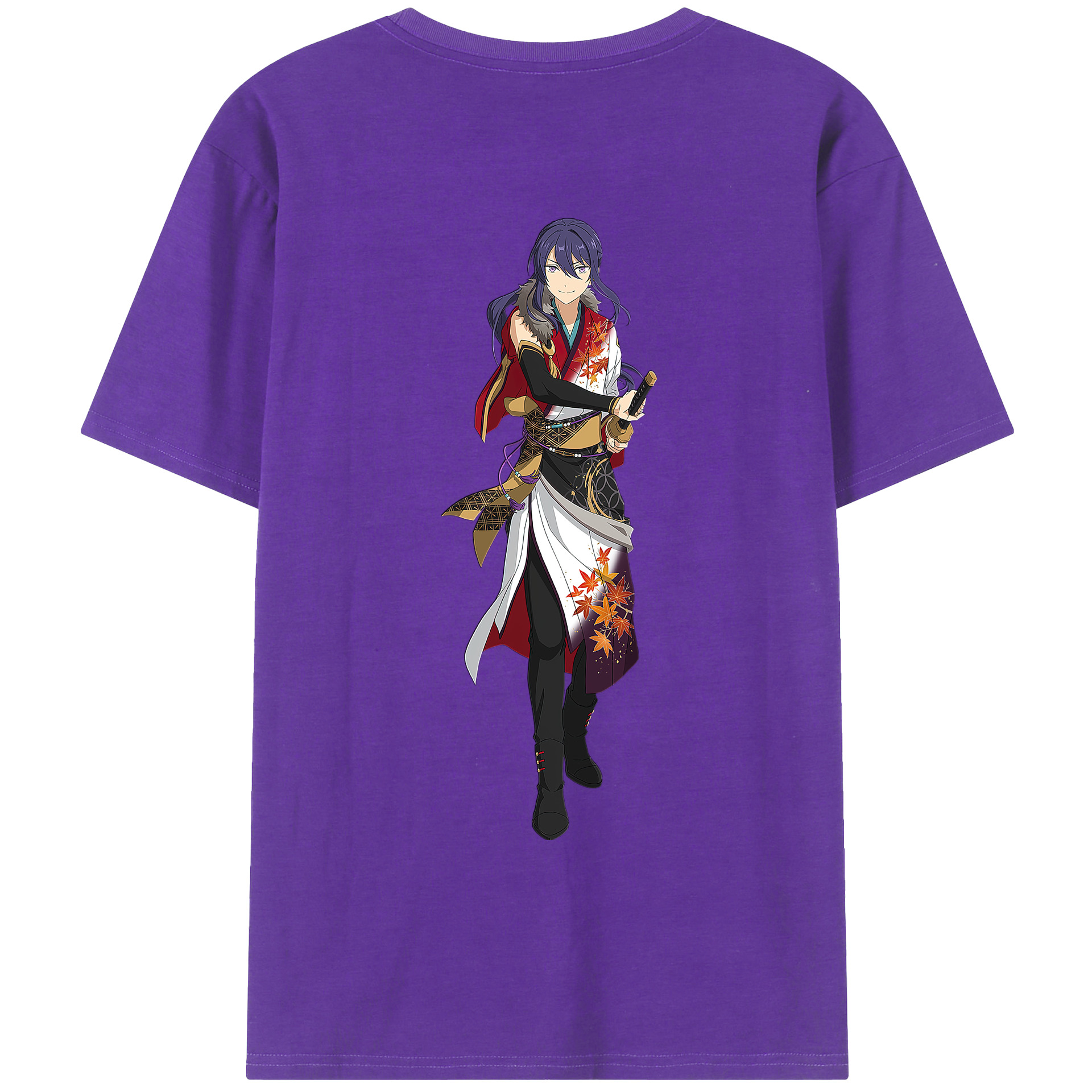 （画像用） あんさんぶるスターズ! Ensemble Stars 綿100％ メンズ半袖Tシャツ（バックプリント） 通気性