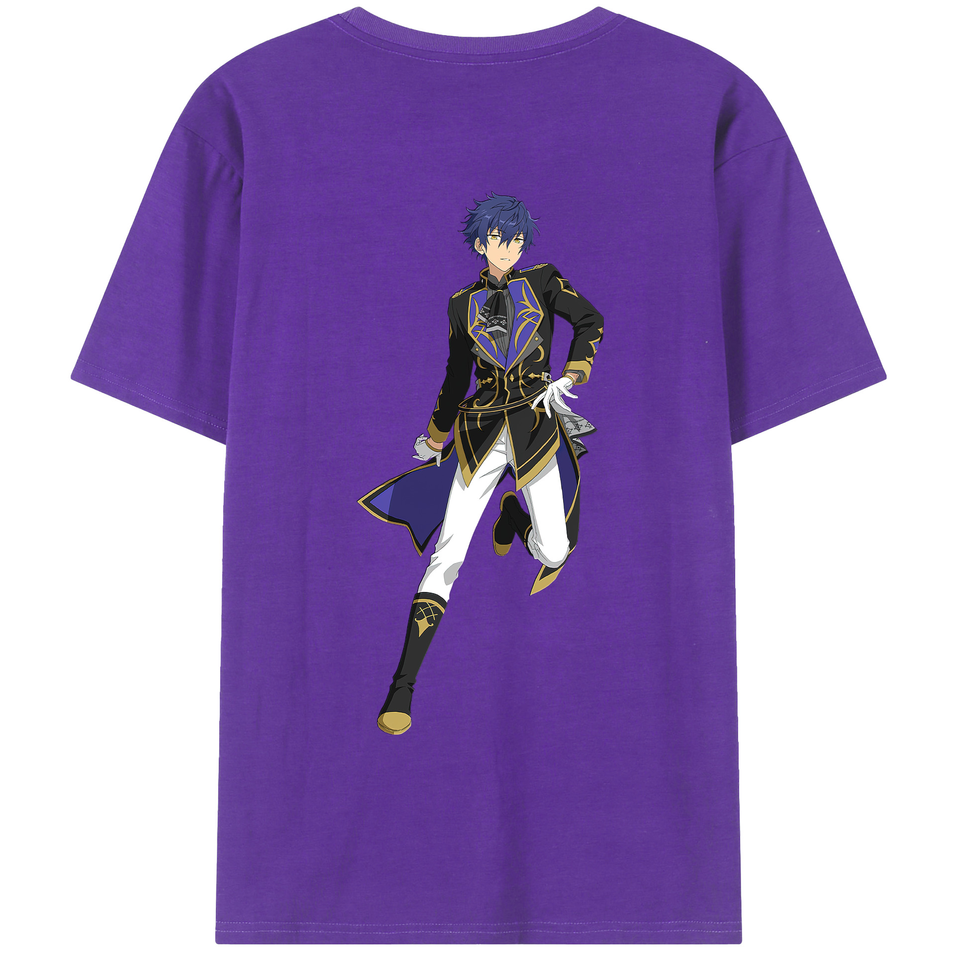 （画像用） あんさんぶるスターズ! Ensemble Stars 綿100％ メンズ半袖Tシャツ（バックプリント） 通気性