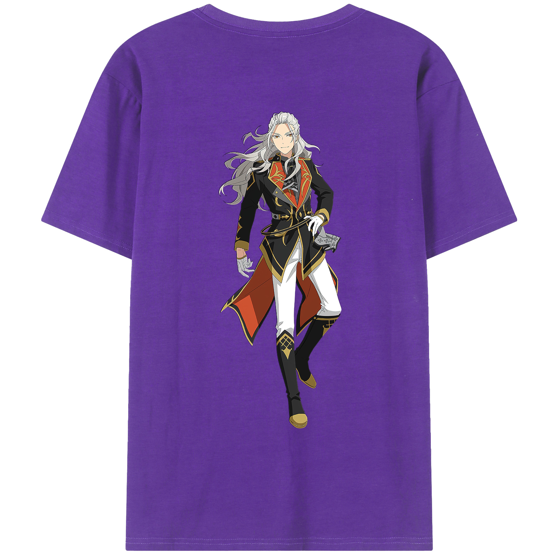 （画像用） あんさんぶるスターズ! Ensemble Stars 綿100％ メンズ半袖Tシャツ（バックプリント） 通気性