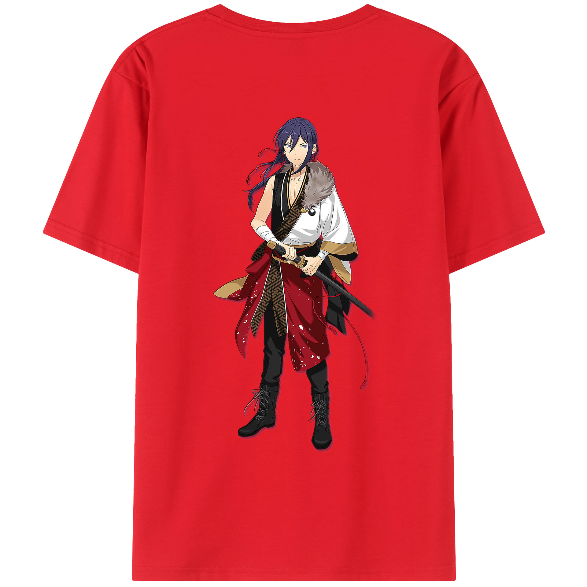 （画像用） あんさんぶるスターズ! Ensemble Stars 綿100％ メンズ半袖Tシャツ（バックプリント） 通気性
