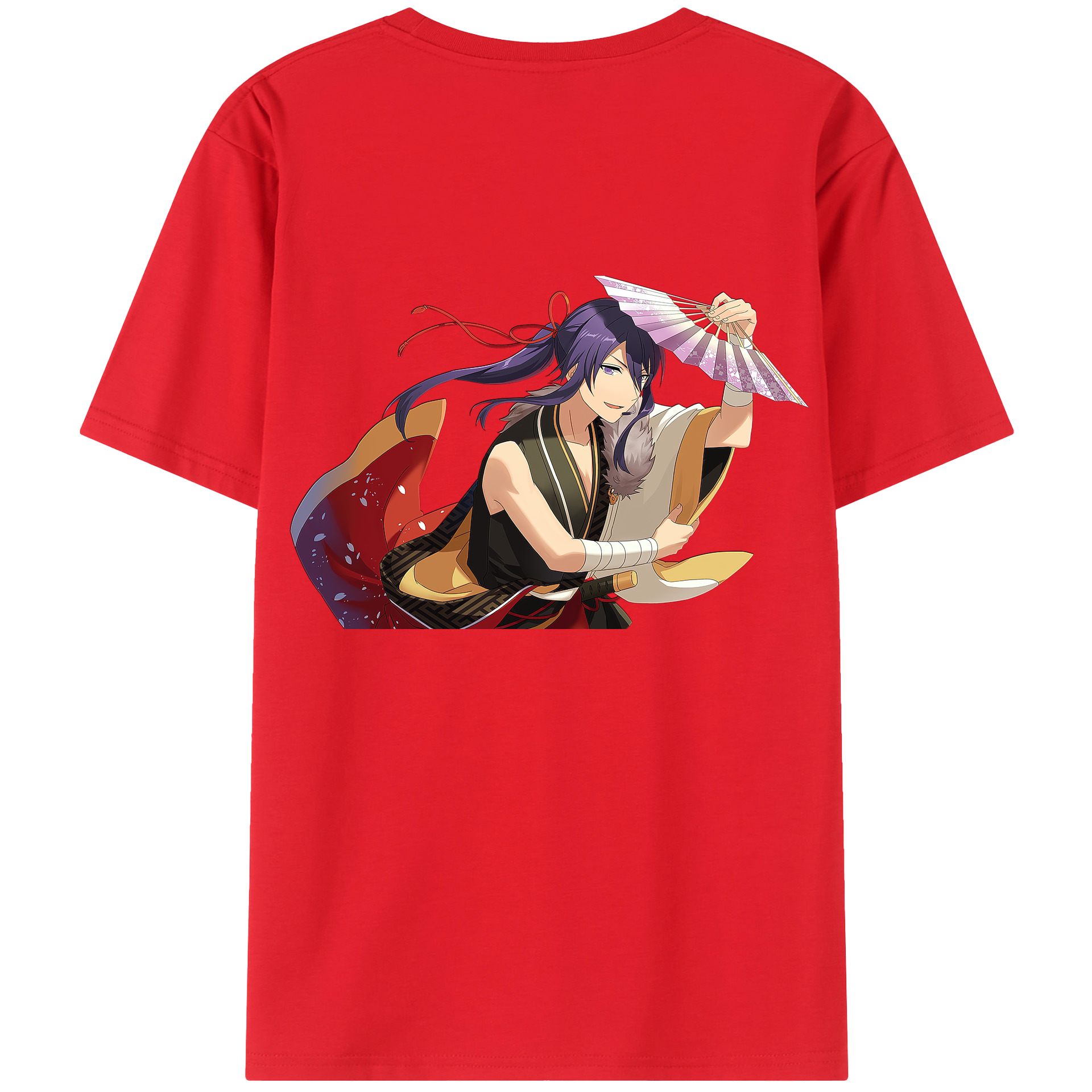 （画像用） あんさんぶるスターズ! Ensemble Stars 綿100％ メンズ半袖Tシャツ（バックプリント） 通気性