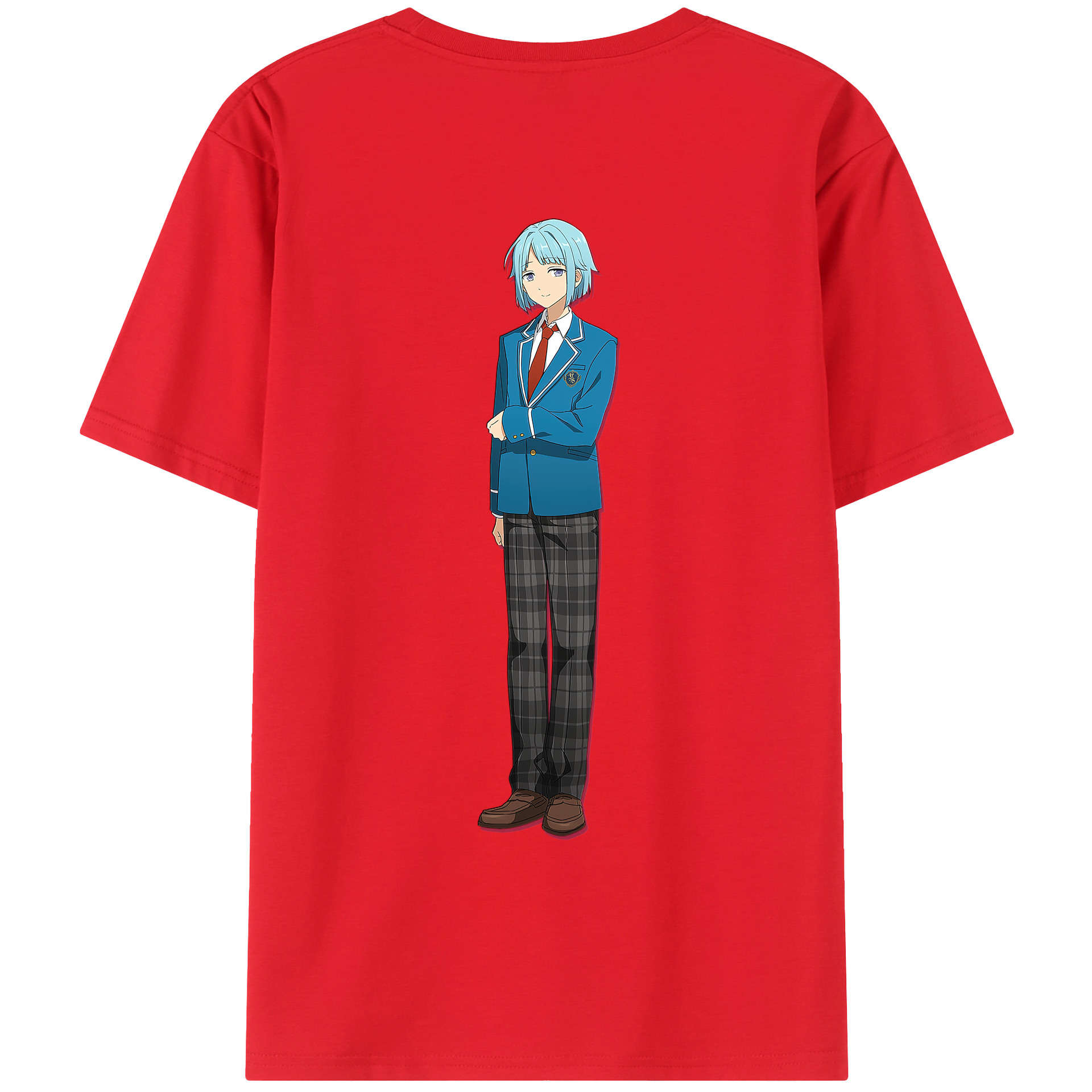 （画像用） あんさんぶるスターズ! Ensemble Stars 綿100％ メンズ半袖Tシャツ（バックプリント） 通気性