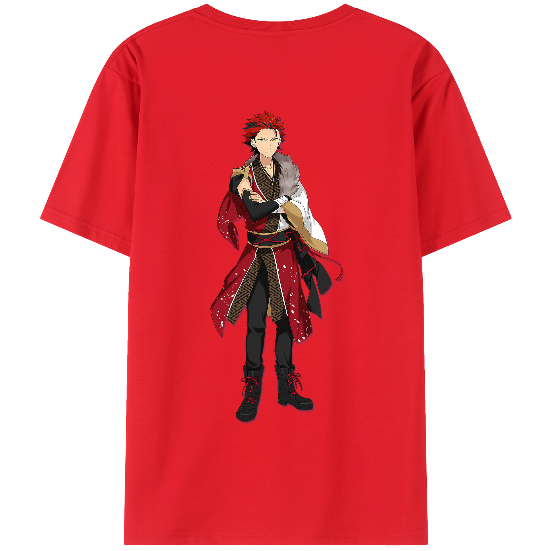 （画像用） あんさんぶるスターズ! Ensemble Stars 綿100％ メンズ半袖Tシャツ（バックプリント） 通気性