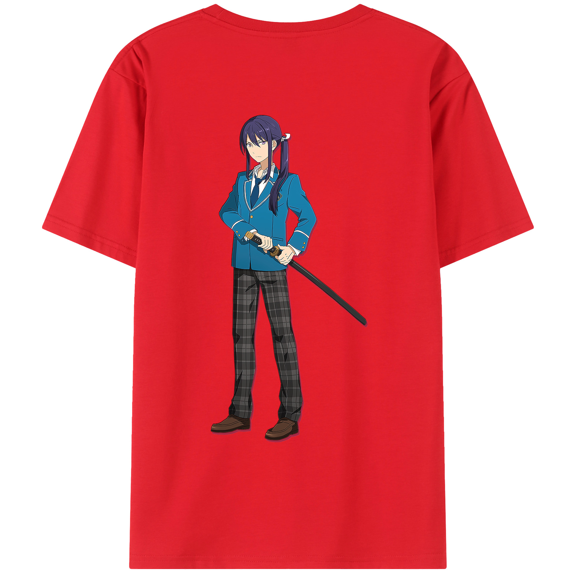 （画像用） あんさんぶるスターズ! Ensemble Stars 綿100％ メンズ半袖Tシャツ（バックプリント） 通気性