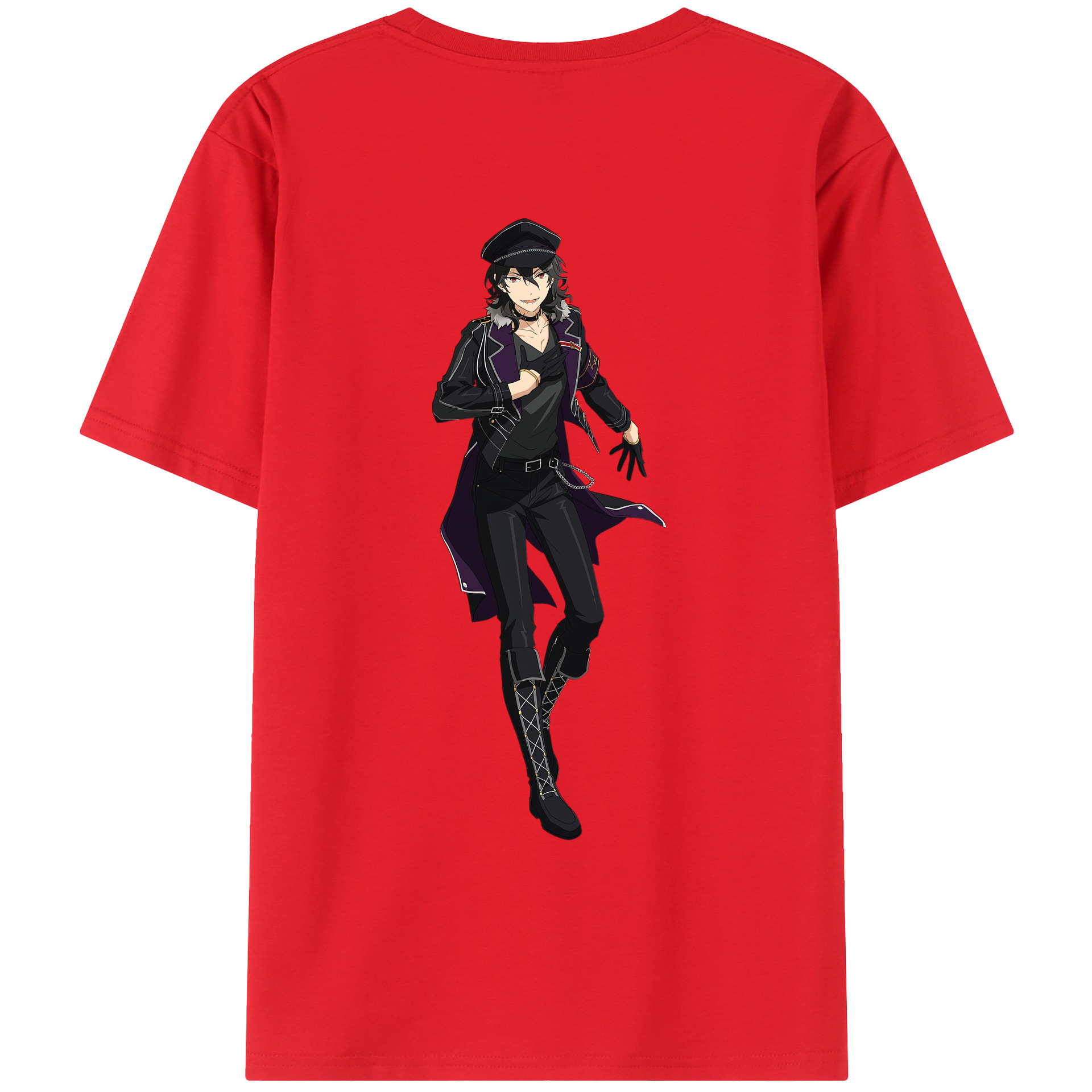 （画像用） あんさんぶるスターズ! Ensemble Stars 綿100％ メンズ半袖Tシャツ（バックプリント） 通気性