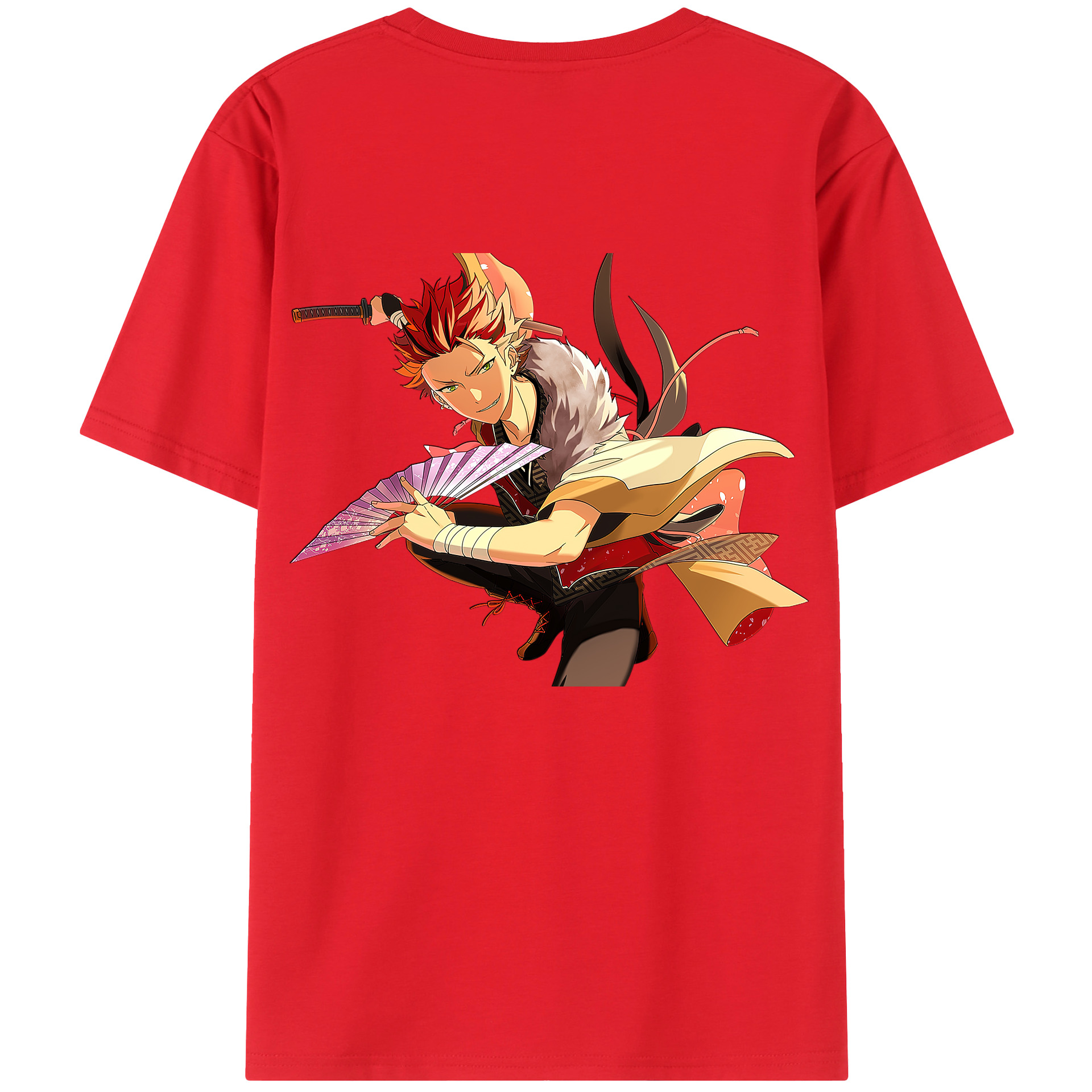 （画像用） あんさんぶるスターズ! Ensemble Stars 綿100％ メンズ半袖Tシャツ（バックプリント） 通気性