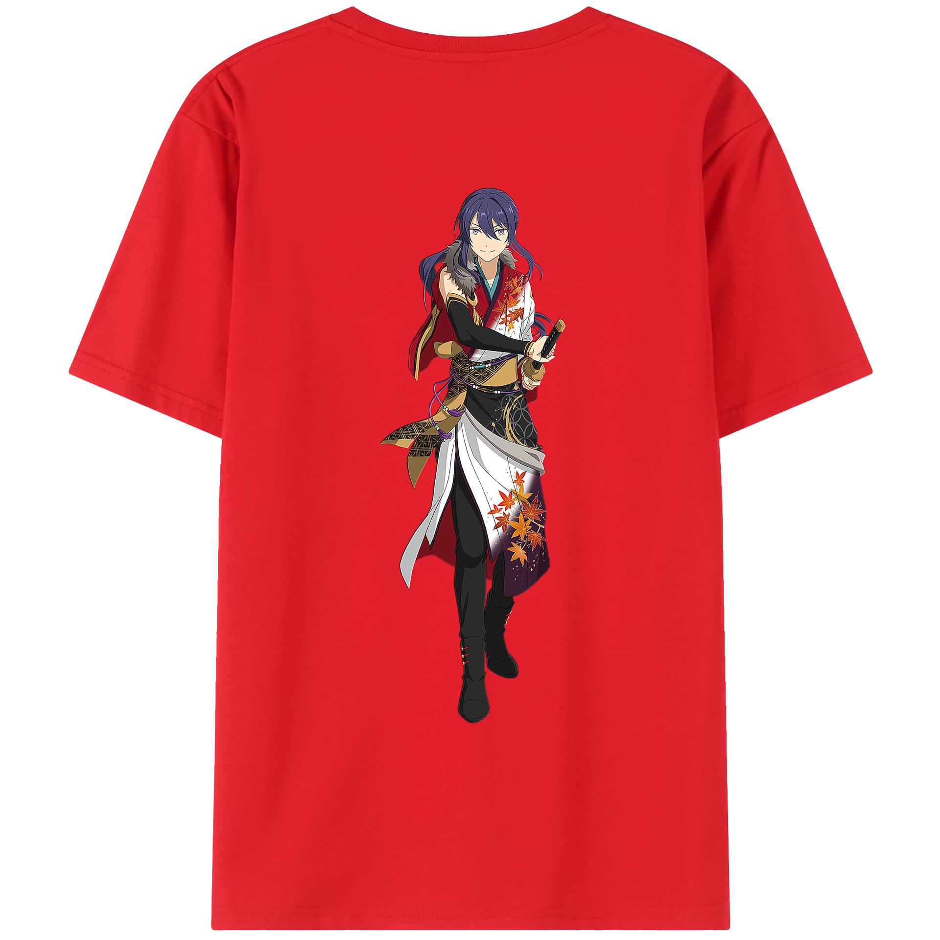 （画像用） あんさんぶるスターズ! Ensemble Stars 綿100％ メンズ半袖Tシャツ（バックプリント） 通気性