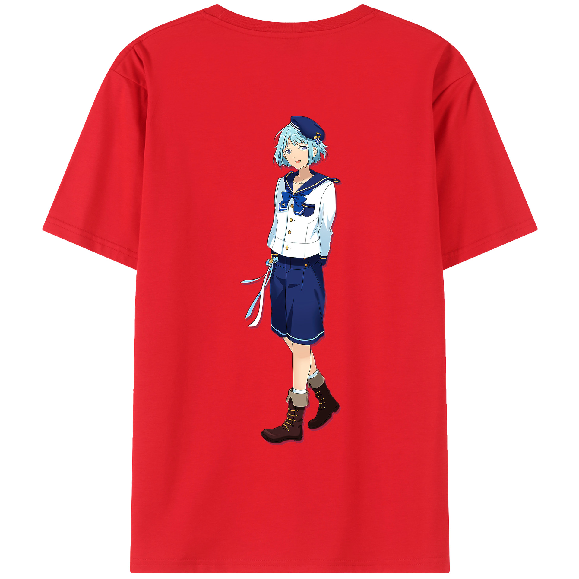 （画像用） あんさんぶるスターズ! Ensemble Stars 綿100％ メンズ半袖Tシャツ（バックプリント） 通気性
