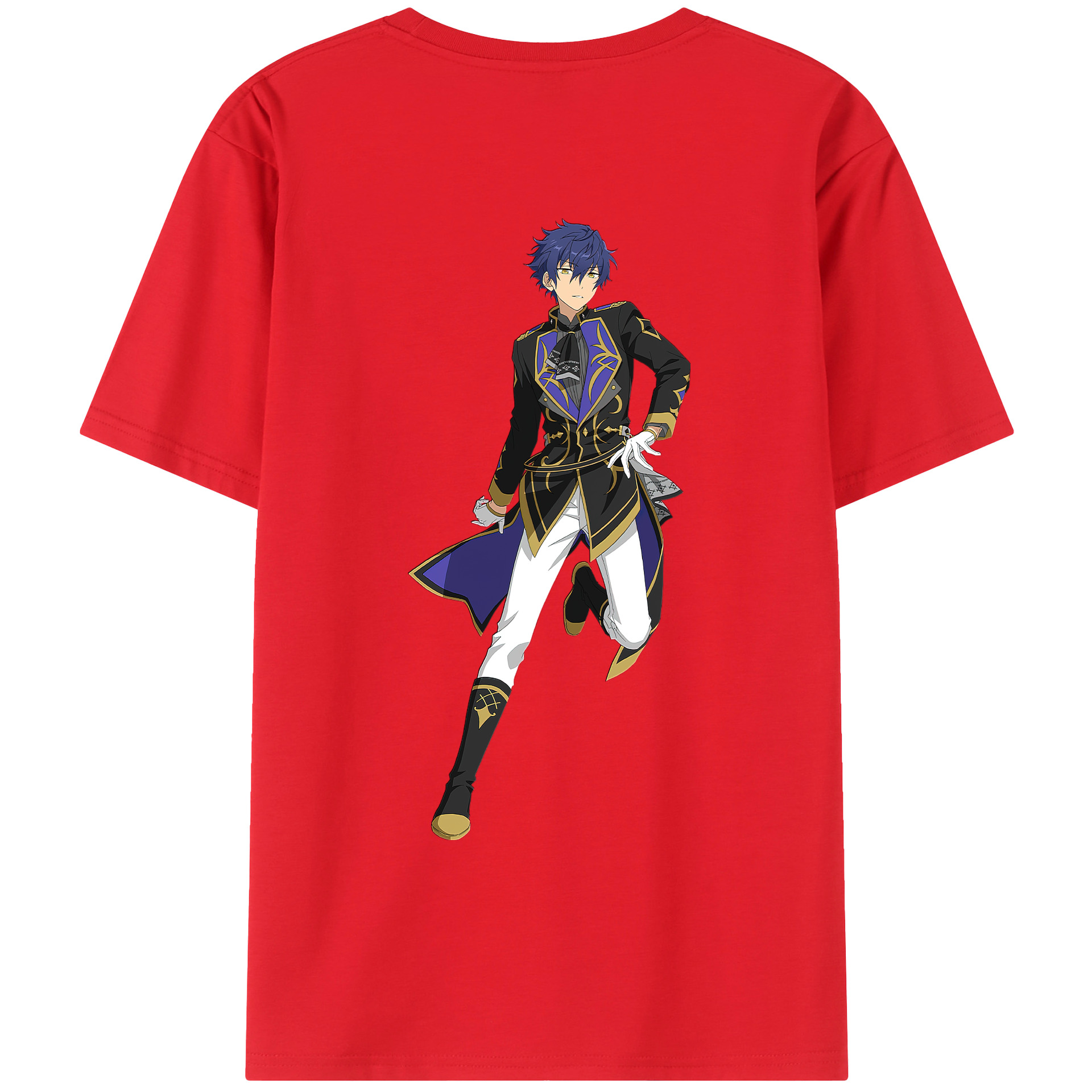 （画像用） あんさんぶるスターズ! Ensemble Stars 綿100％ メンズ半袖Tシャツ（バックプリント） 通気性