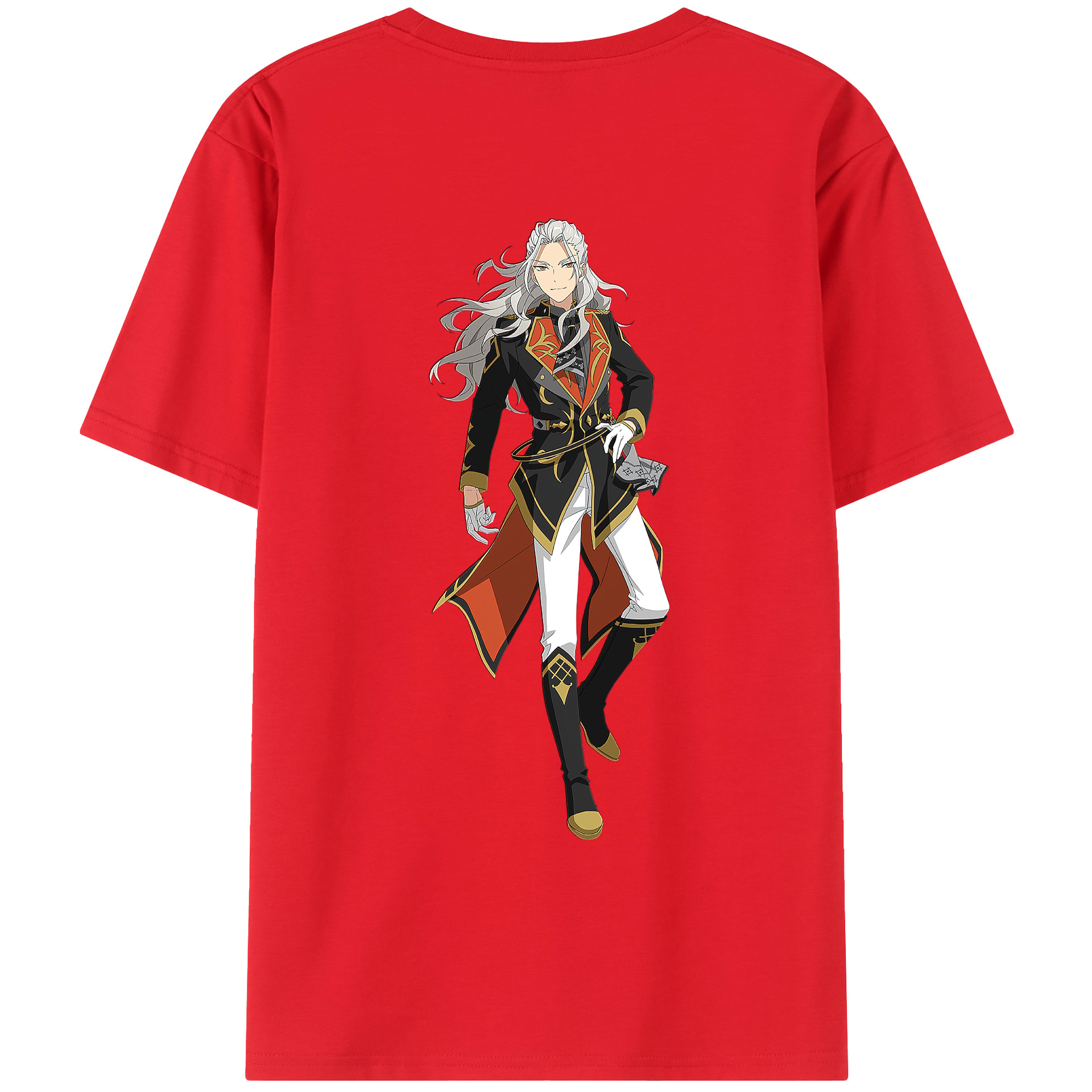 （画像用） あんさんぶるスターズ! Ensemble Stars 綿100％ メンズ半袖Tシャツ（バックプリント） 通気性