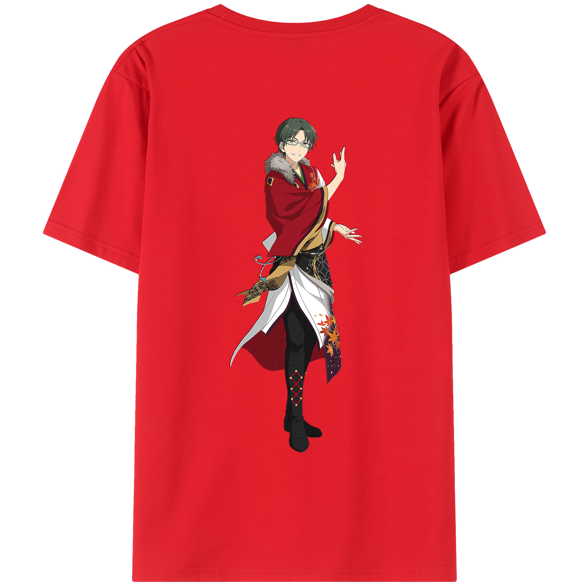 （画像用） あんさんぶるスターズ! Ensemble Stars 綿100％ メンズ半袖Tシャツ（バックプリント） 通気性