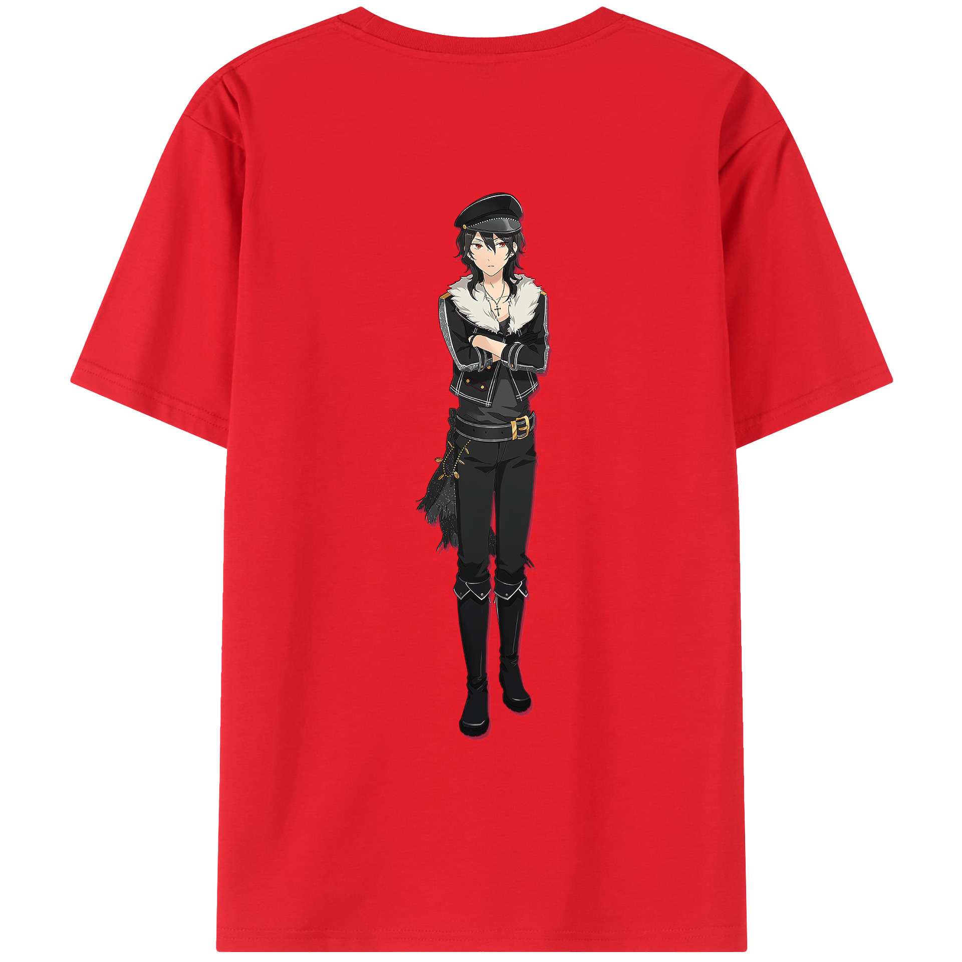 （画像用） あんさんぶるスターズ! Ensemble Stars 綿100％ メンズ半袖Tシャツ（バックプリント） 通気性